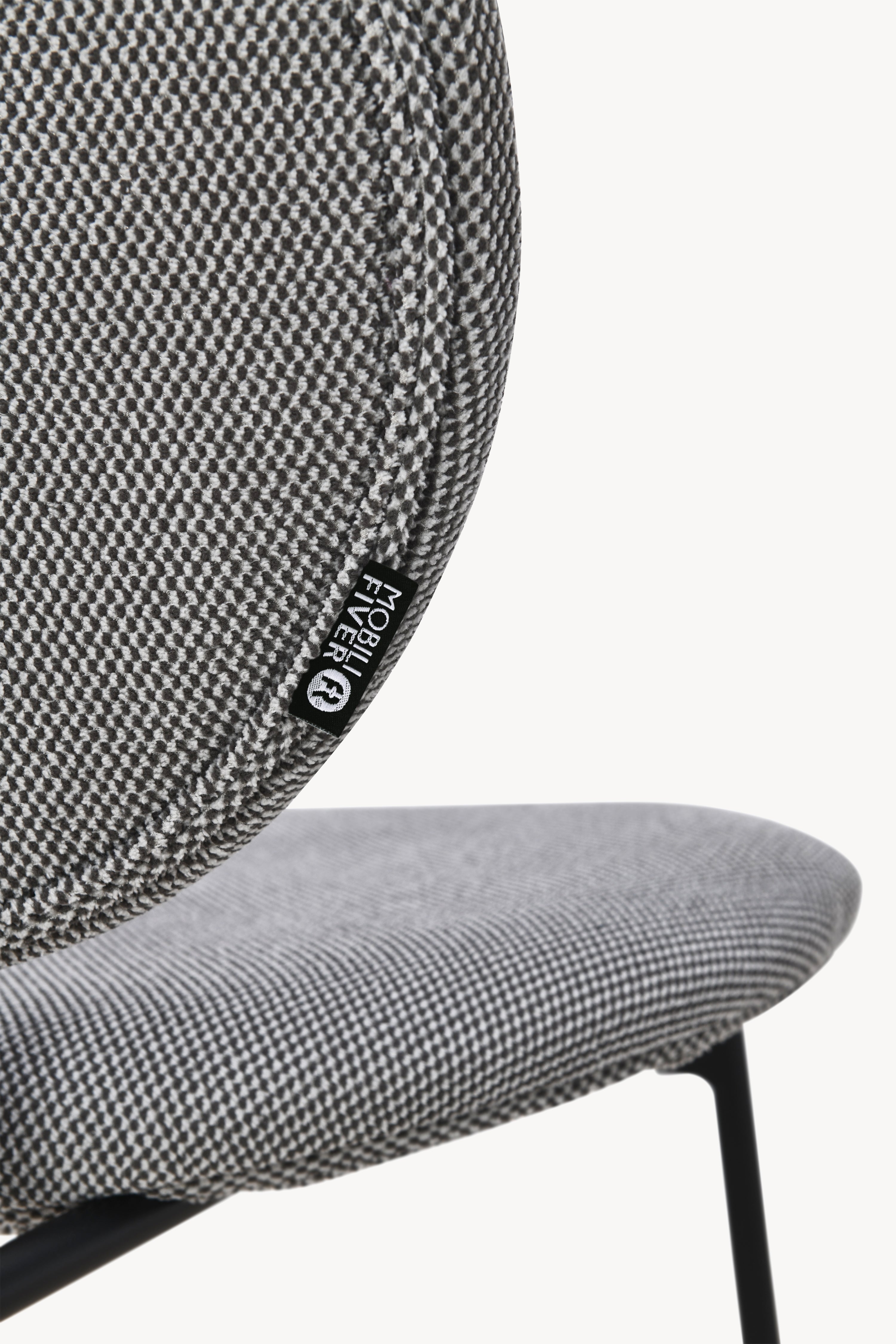 Stühle aus Stoff Pietro, 2er-Set, Grau - Detailbild 9