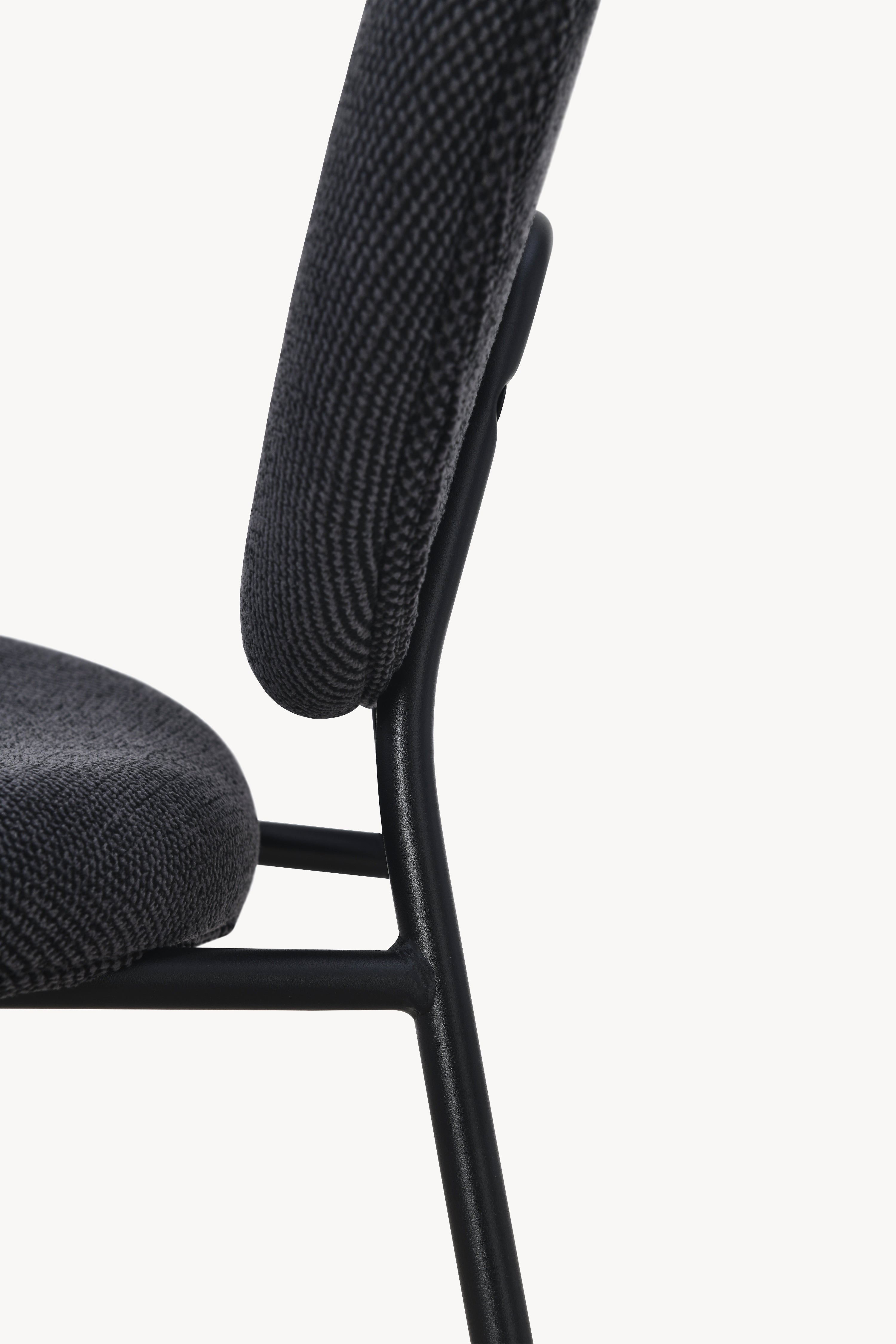 Sedie in tessuto Pietro, Set da 2, Grigio Scuro - Immagine dettaglio 9