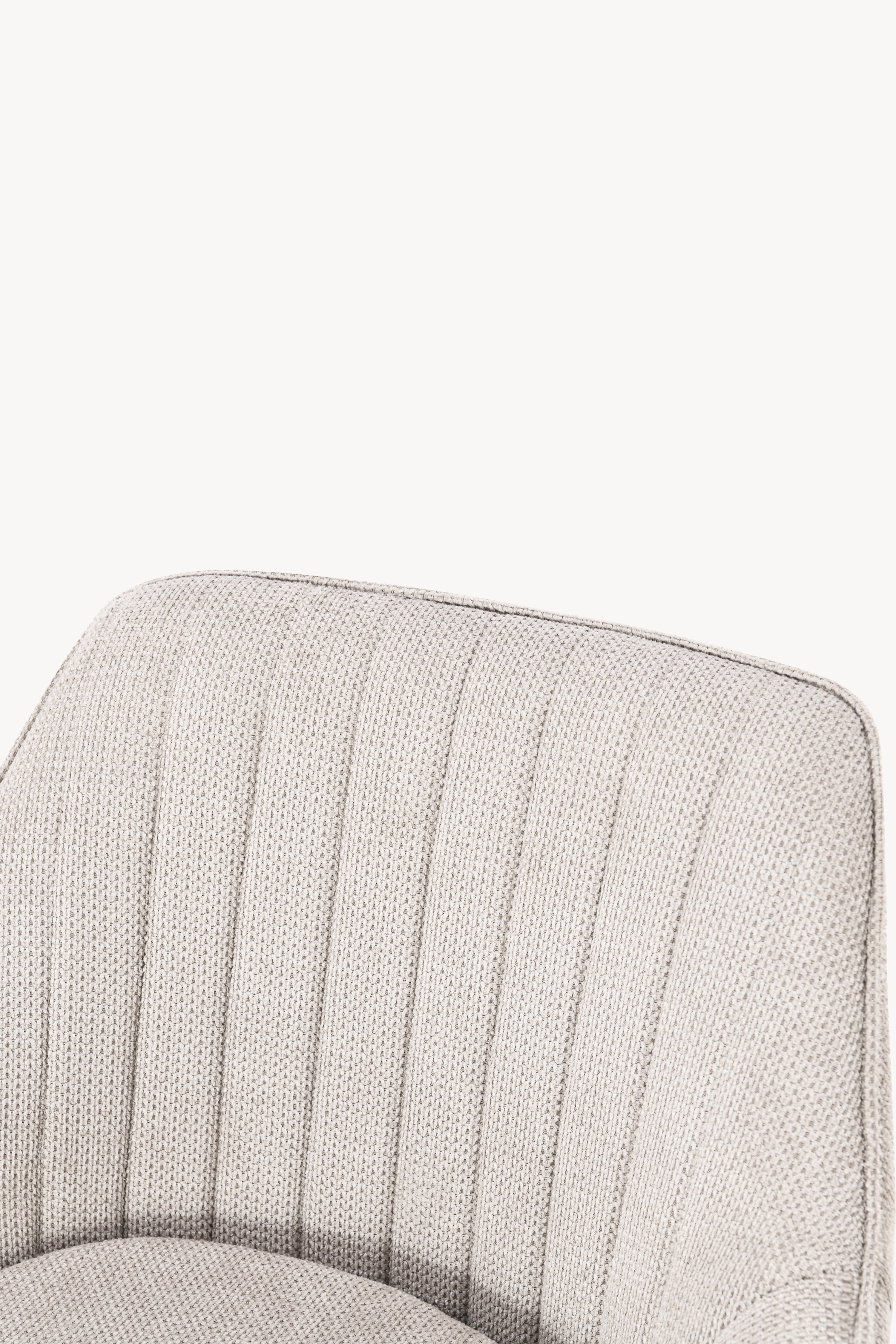 Taburete din material textil Roberto, Set de 2, Bej - Imagine detaliu 3