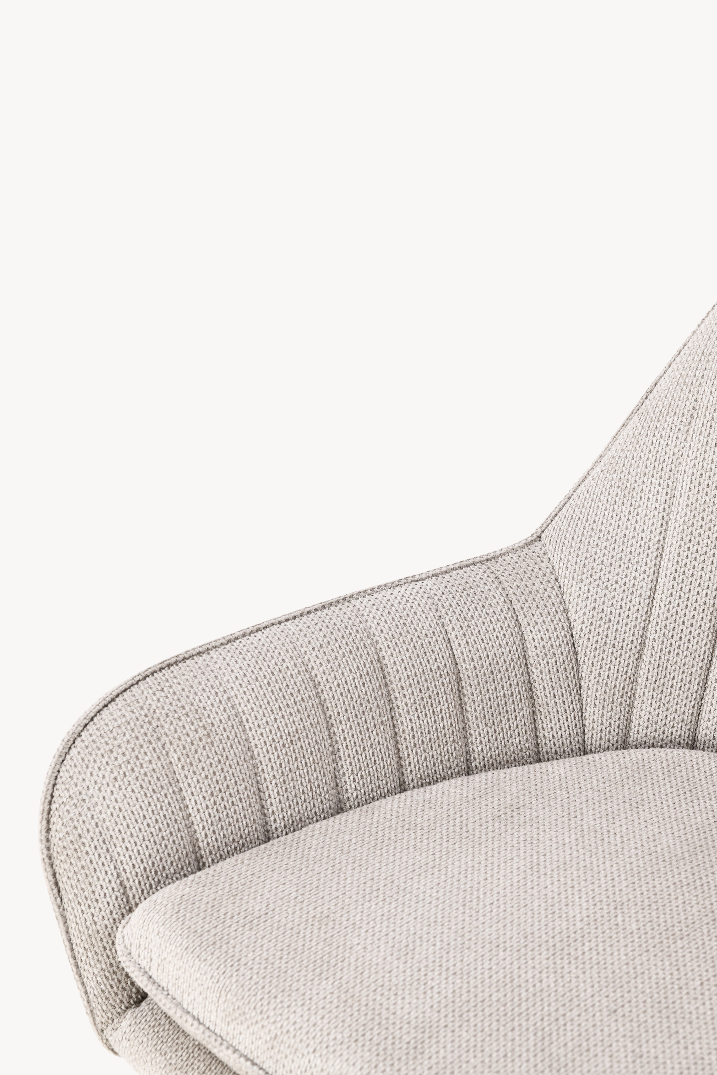 Taburete din material textil Roberto, Set de 2, Bej - Imagine detaliu 13