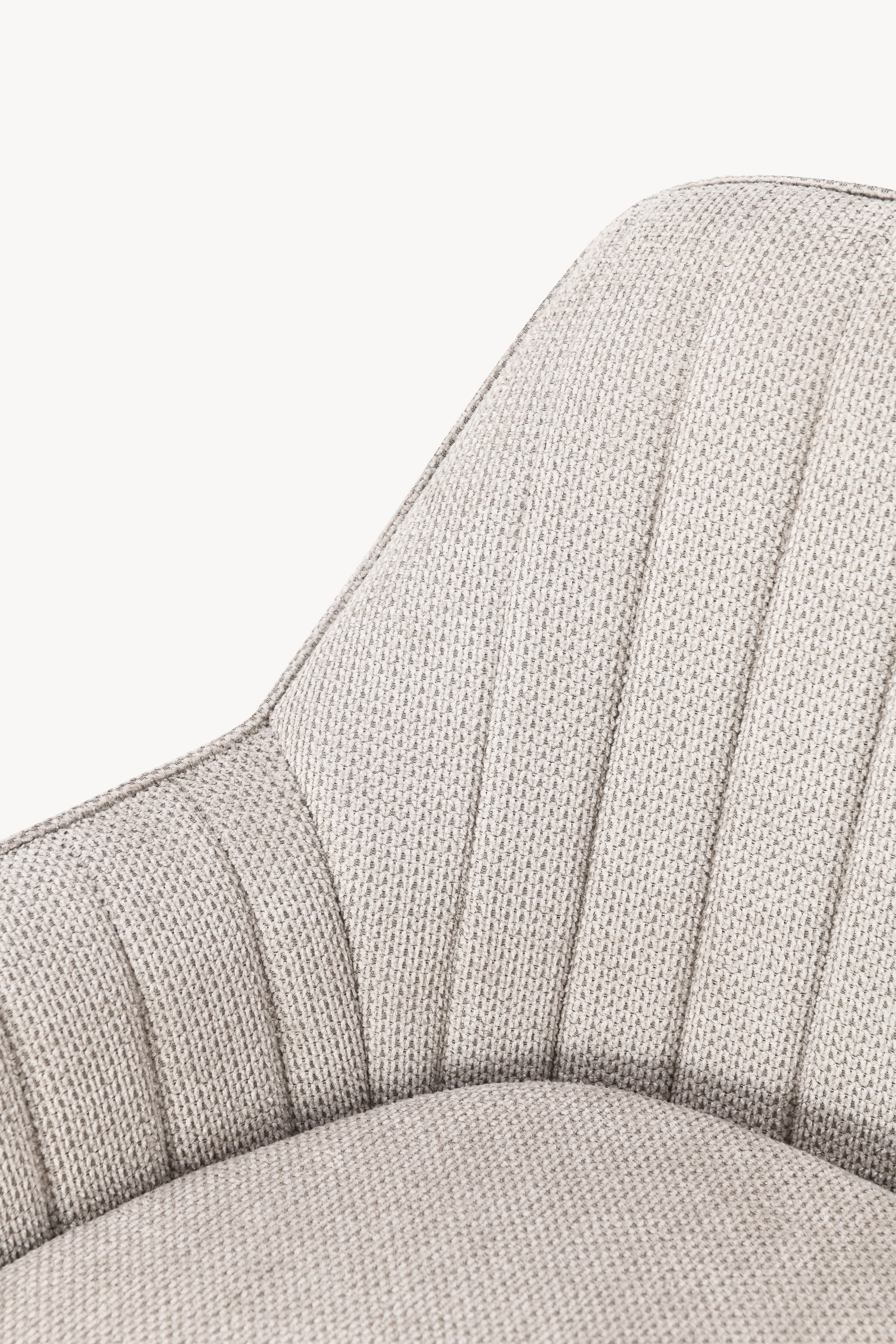 Taburete din material textil Roberto, Set de 2, Bej - Imagine detaliu 14