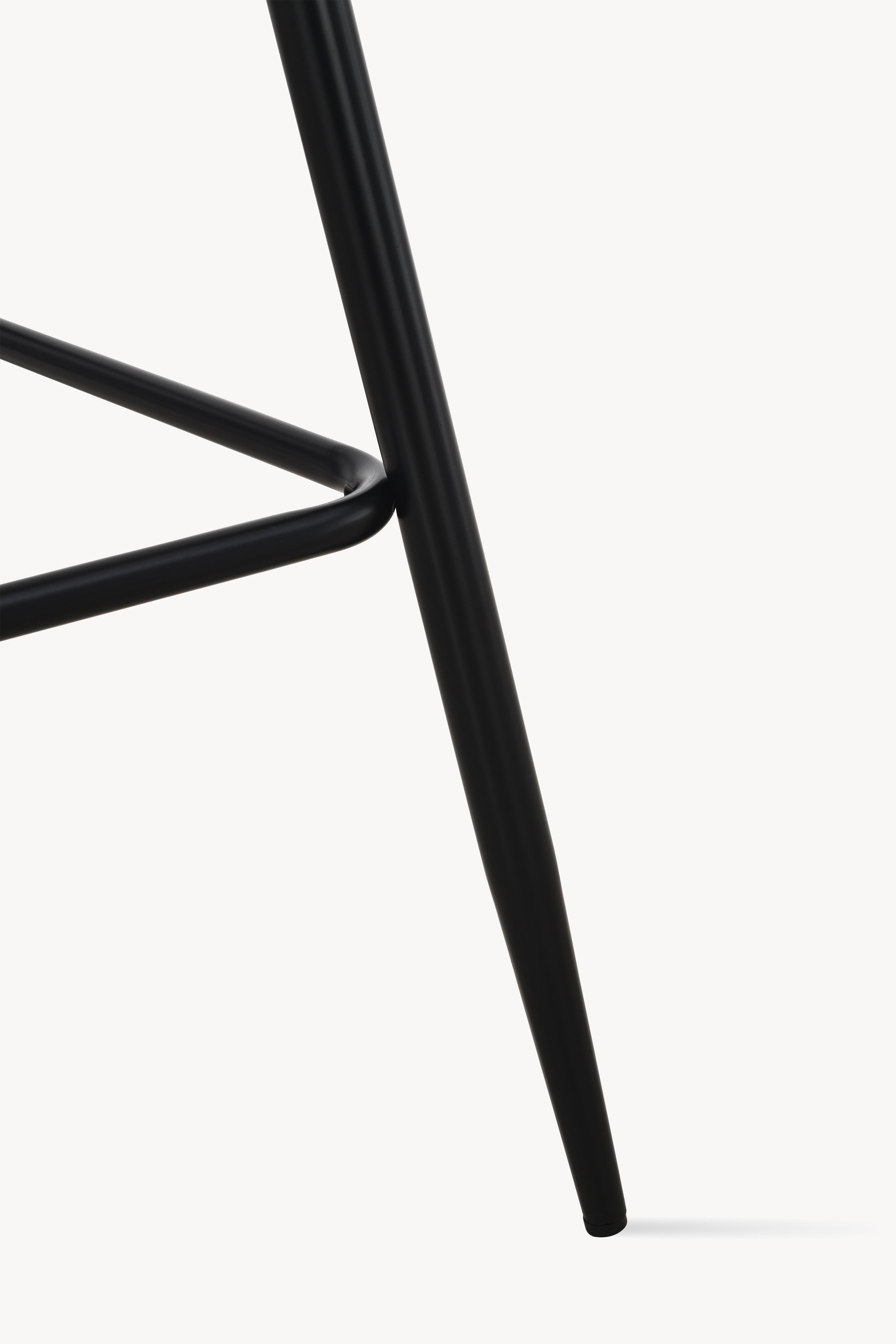 Taburete din material textil Roberto, Set de 2, Bej - Imagine detaliu 5