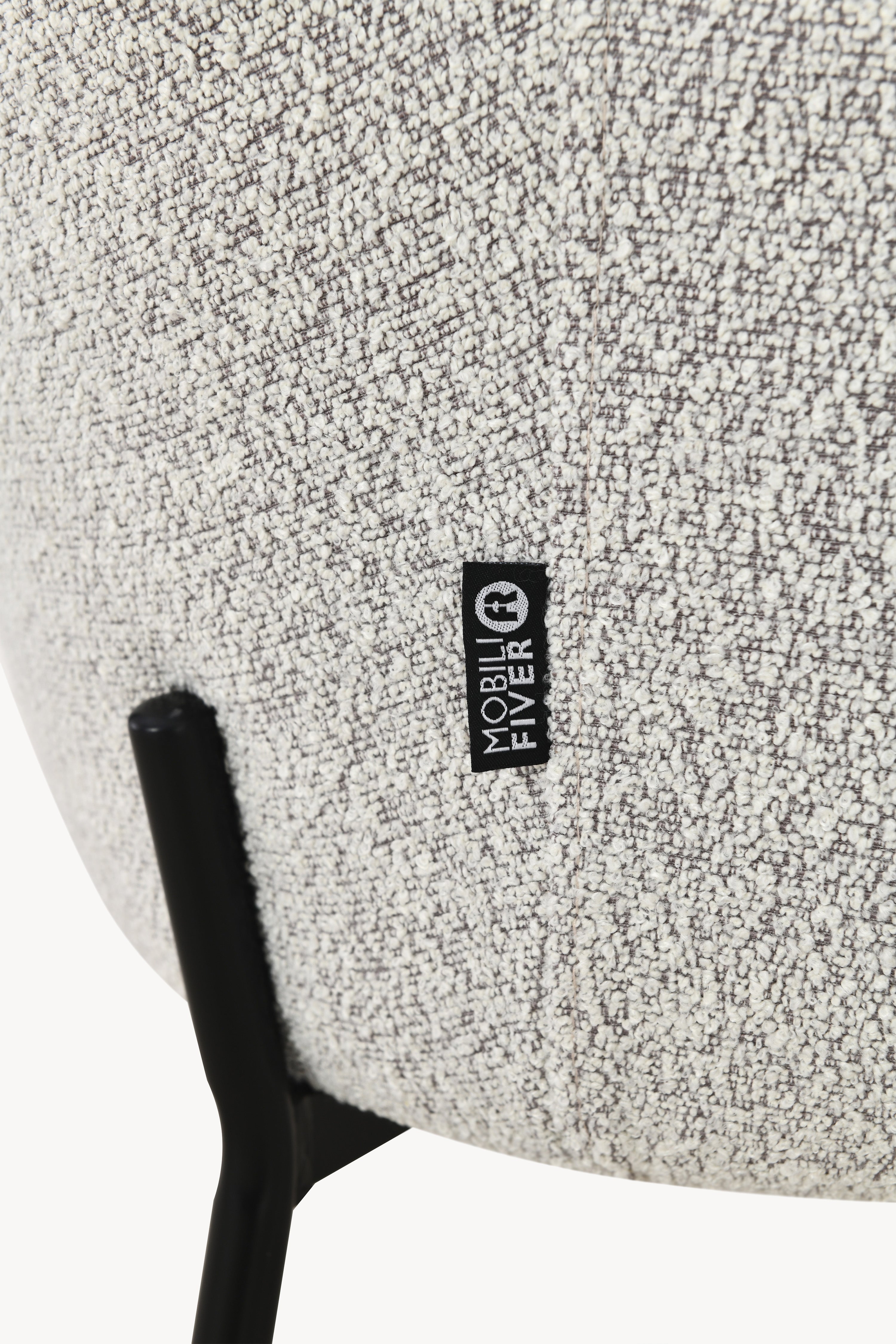 Sessel aus Stoff Roxy, Grau - Detailbild 6