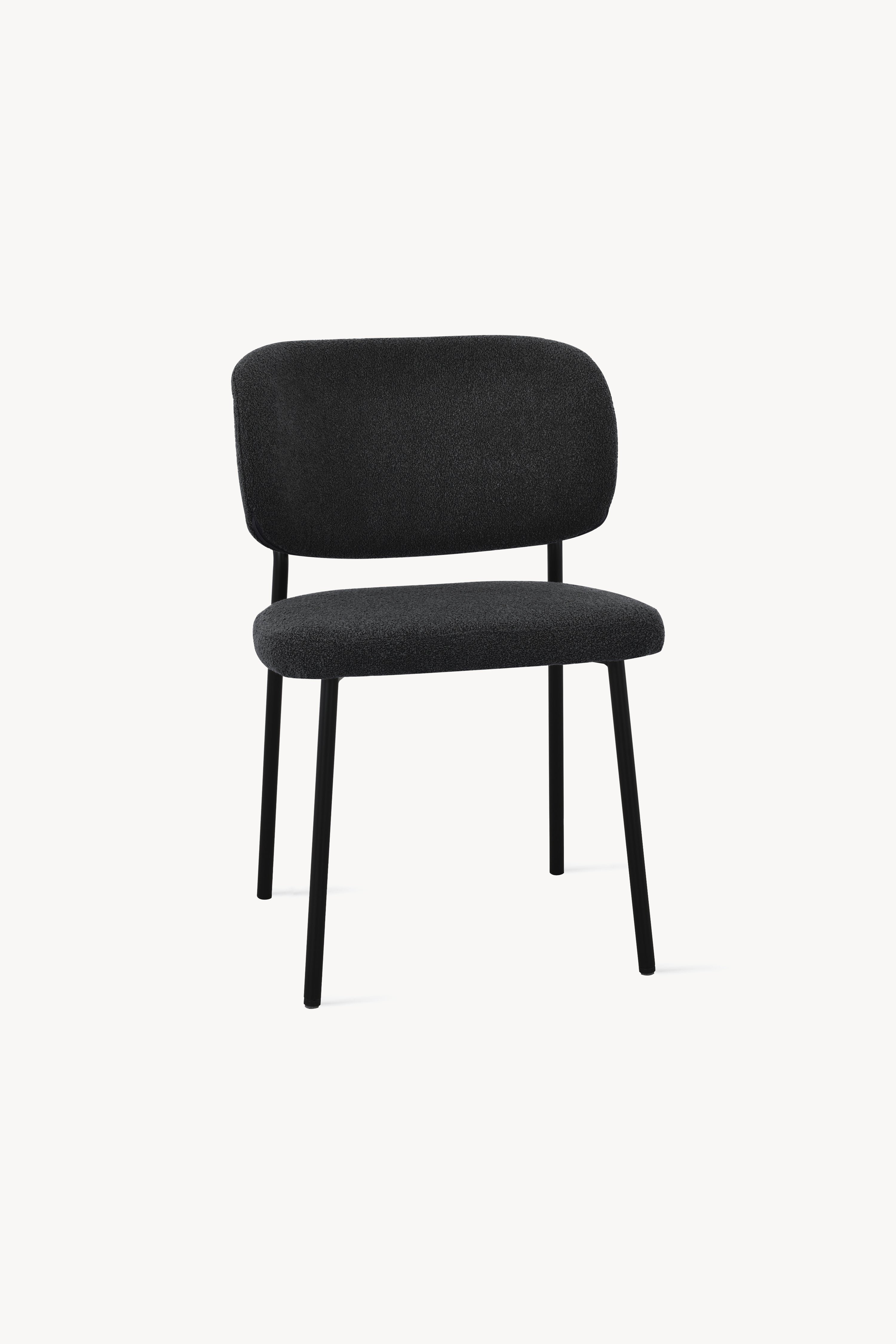 Sedie in tessuto Silvia, Set da 2, Grigio Scuro - Immagine dettaglio 15