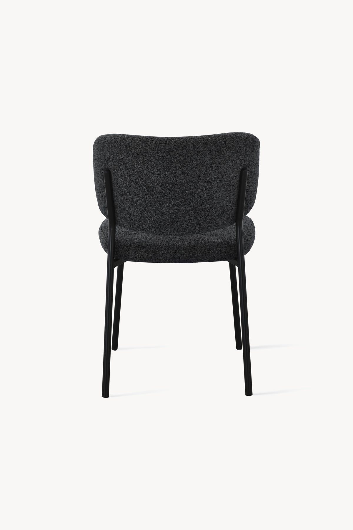Chaises en tissu Silvia, Lot de 2, Gris Foncé - Image de détail 3