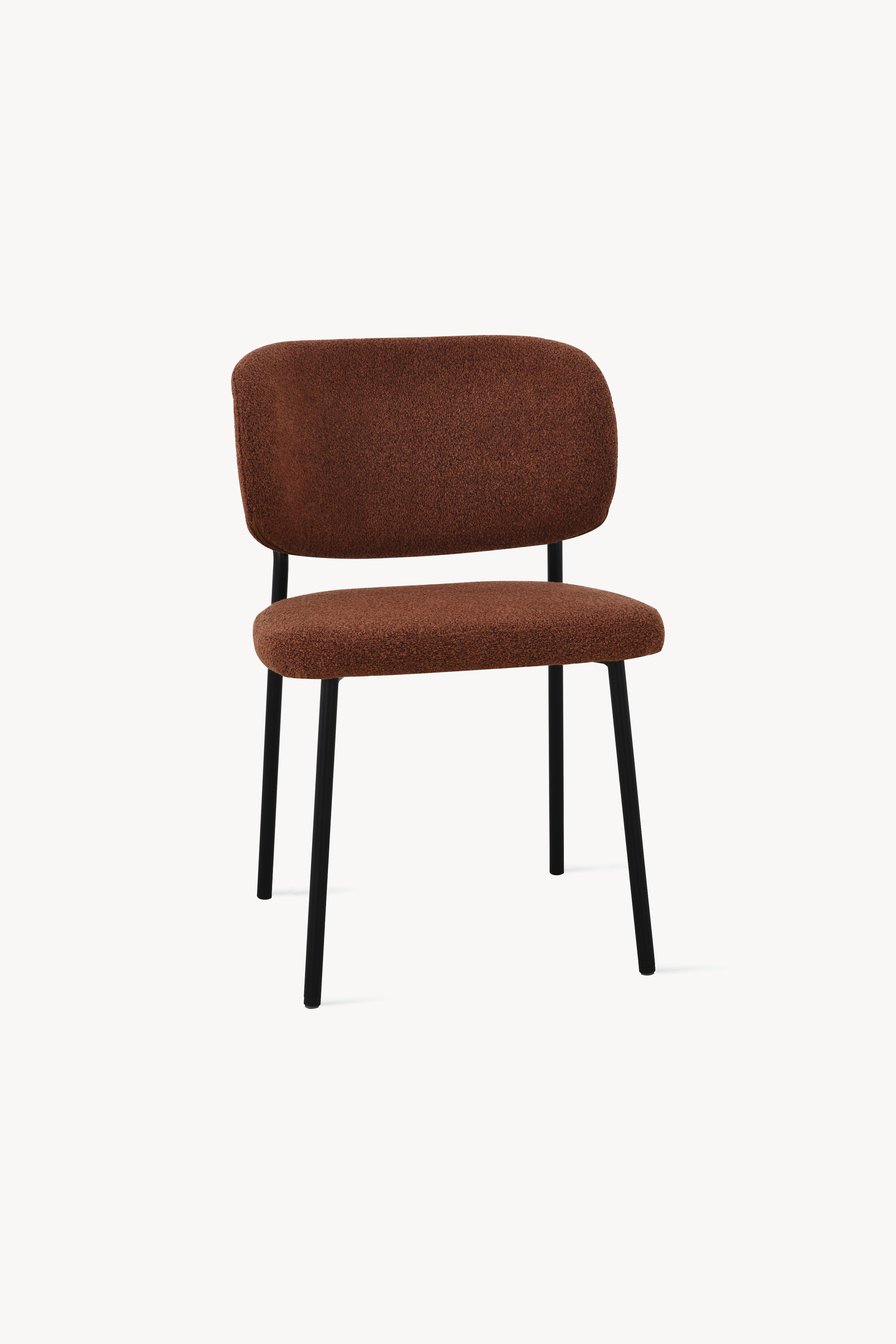 Sedie in tessuto Silvia, Set da 2, Rosso Mattone - Immagine dettaglio 2
