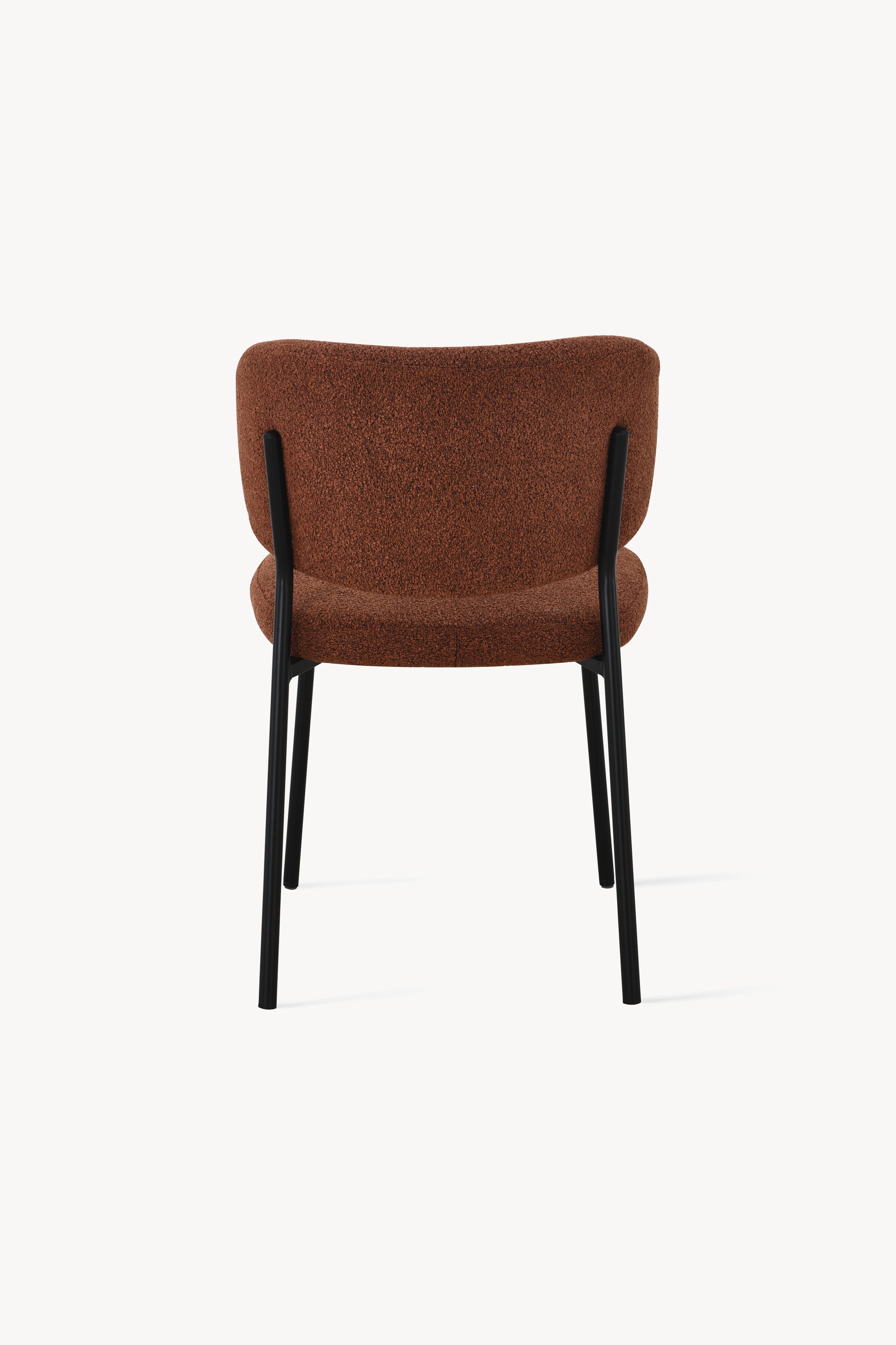 Sedie in tessuto Silvia, Set da 2, Rosso Mattone - Immagine dettaglio 7