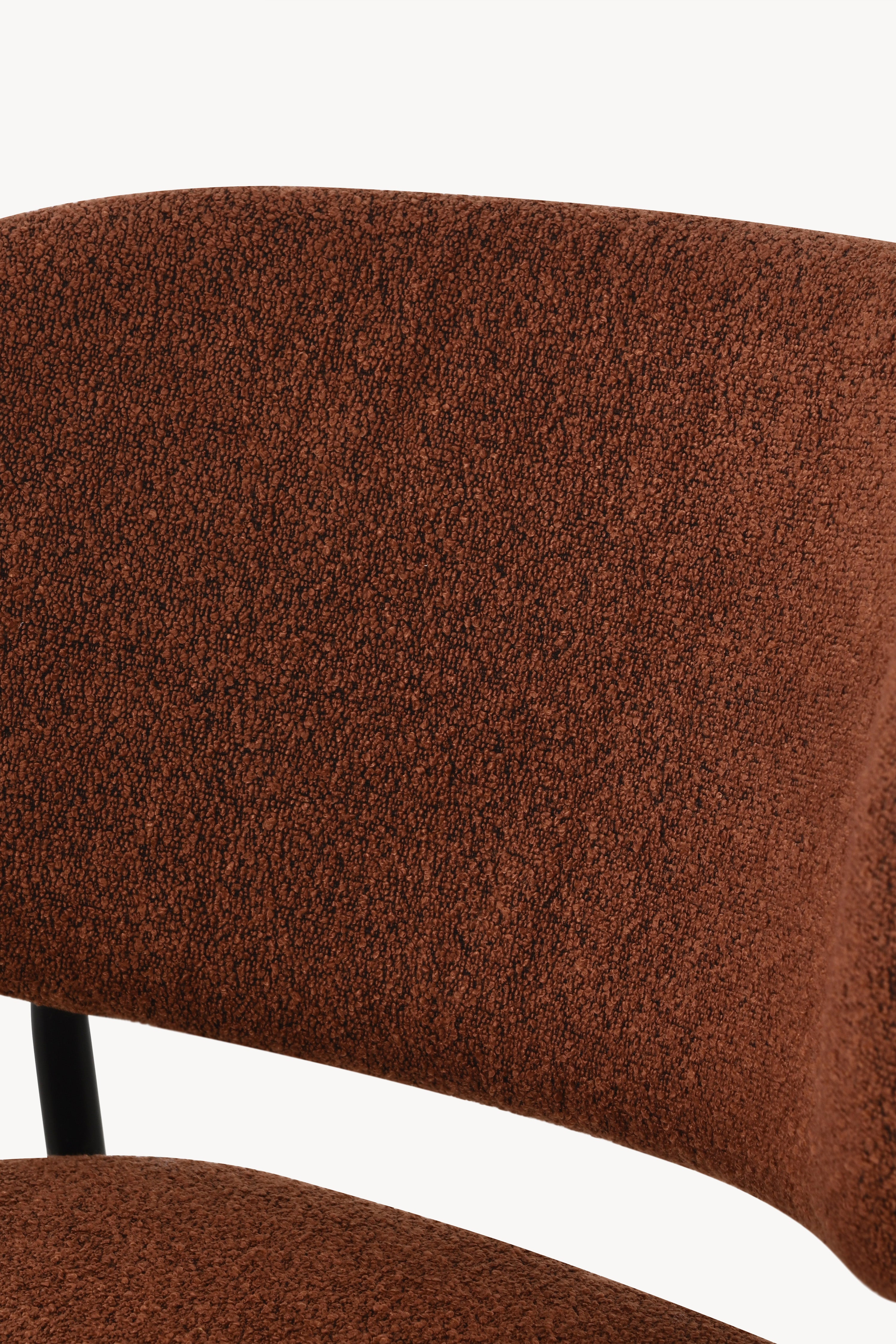 Sedie in tessuto Silvia, Set da 2, Rosso Mattone - Immagine dettaglio 9