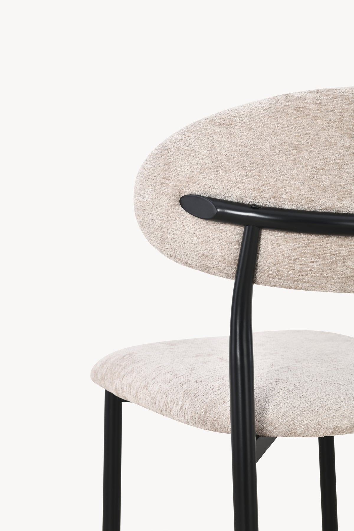 Sofia stoelen van stof, Set van 2, Beige - Detailafbeelding 13