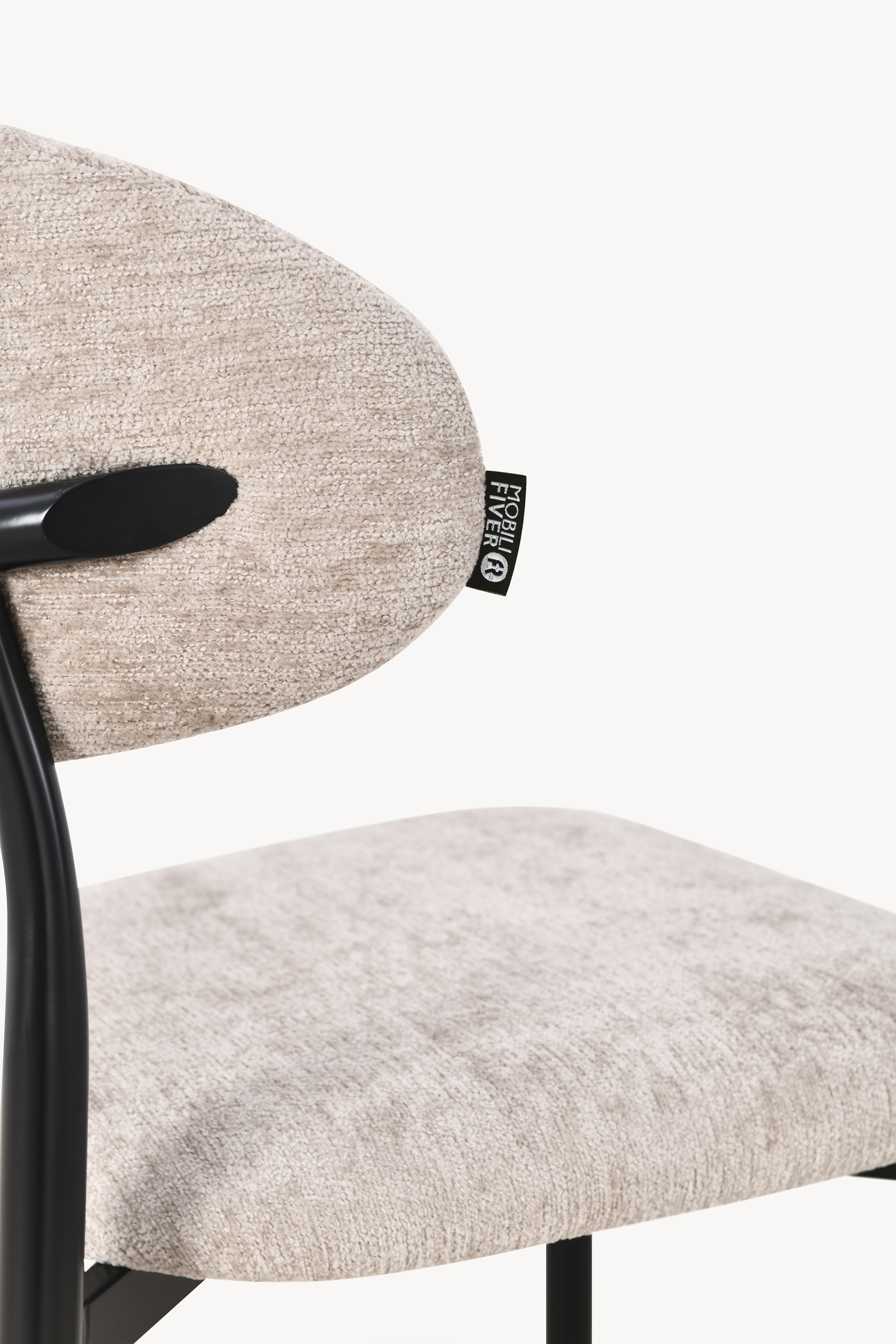 Chaises en tissu Sofia, Lot de 2, Beige - Image de détail 6