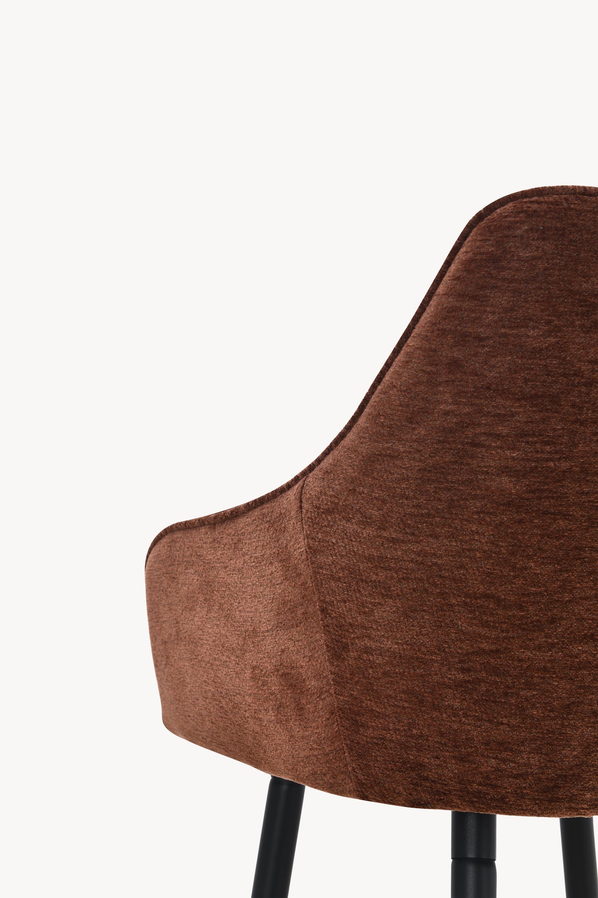 Tabourets en tissu Thomas, Lot de 2, Marron - Image de détail 15