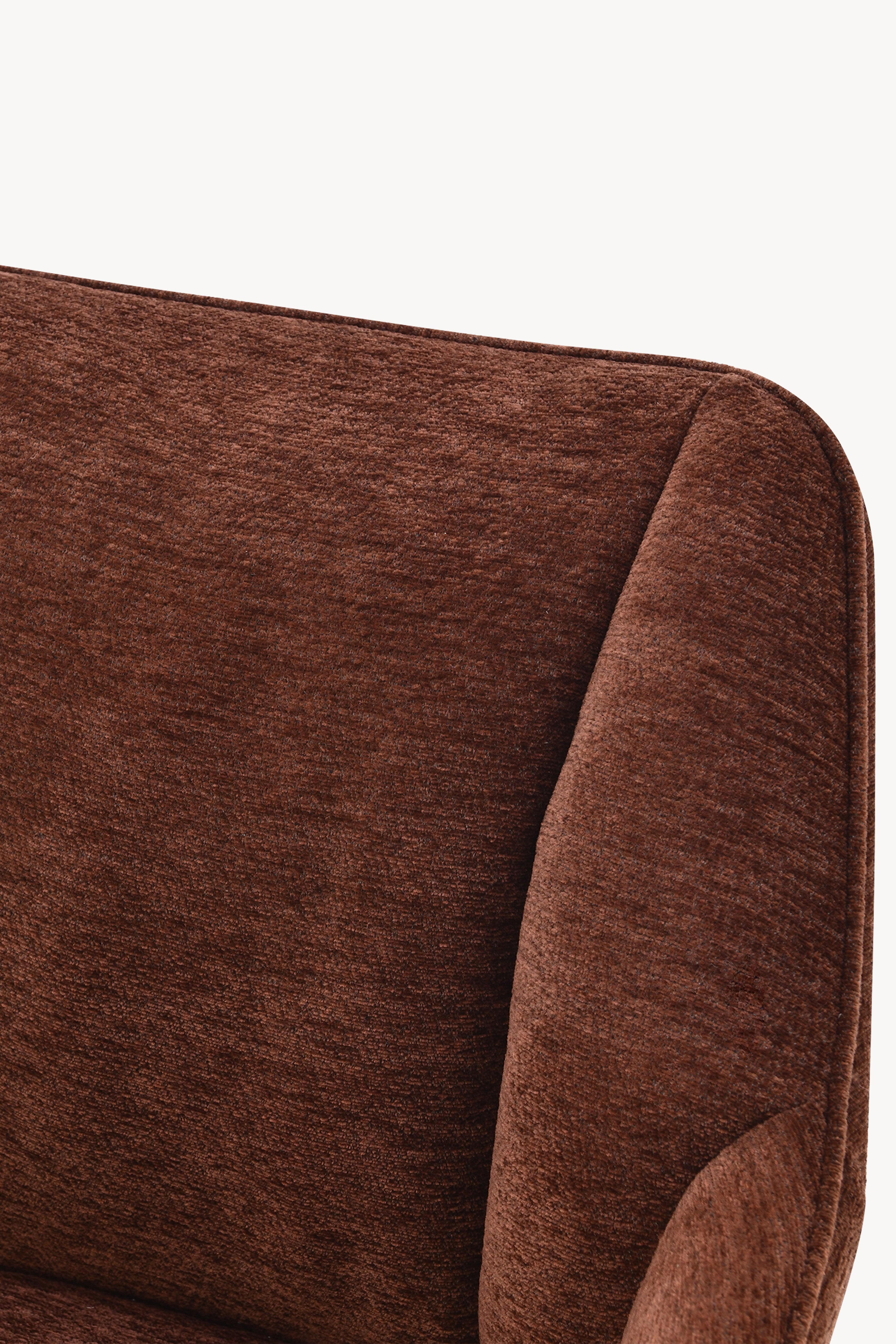 Taburete din material textil Thomas, Set de 2, Maro - Imagine detaliu 7