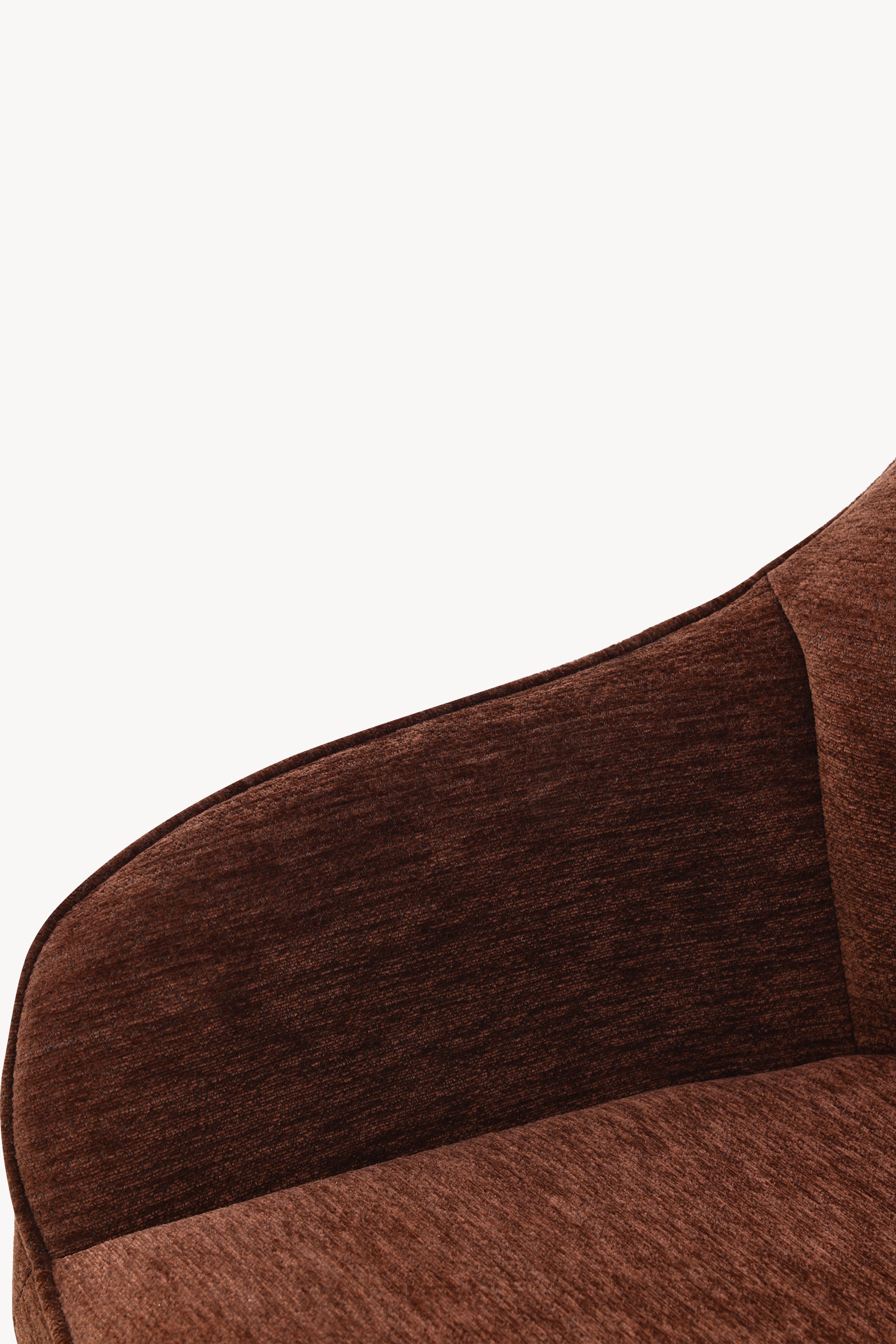 Taburete din material textil Thomas, Set de 2, Maro - Imagine detaliu 9
