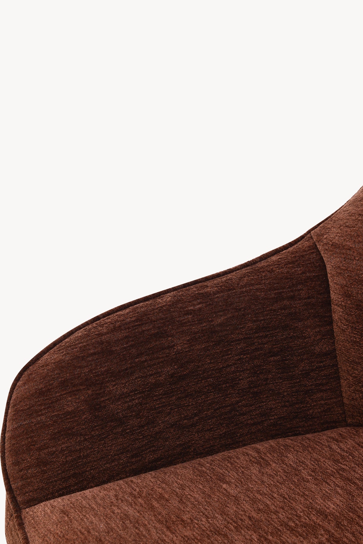 Tabourets en tissu Thomas, Lot de 2, Marron - Image de détail 9