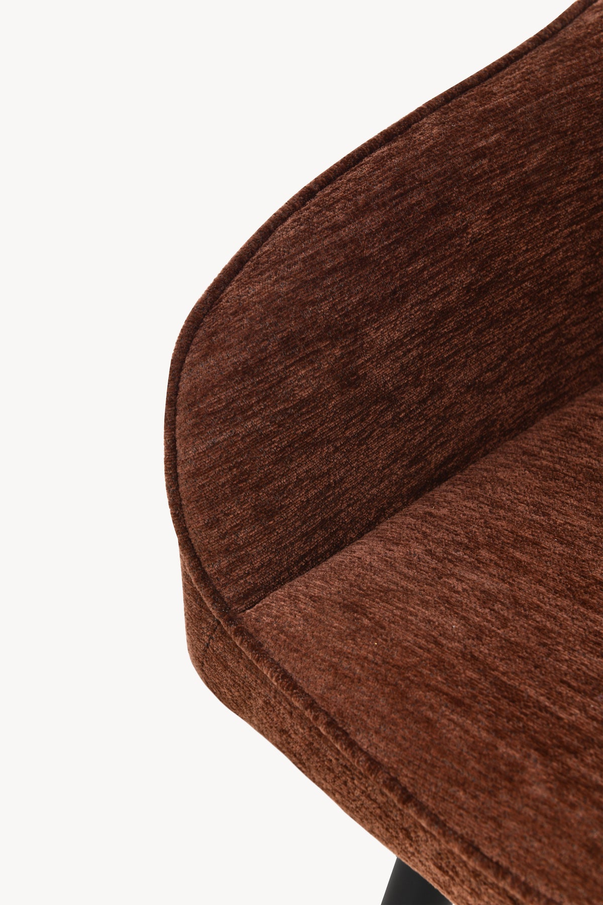 Tabourets en tissu Thomas, Lot de 2, Marron - Image de détail 11