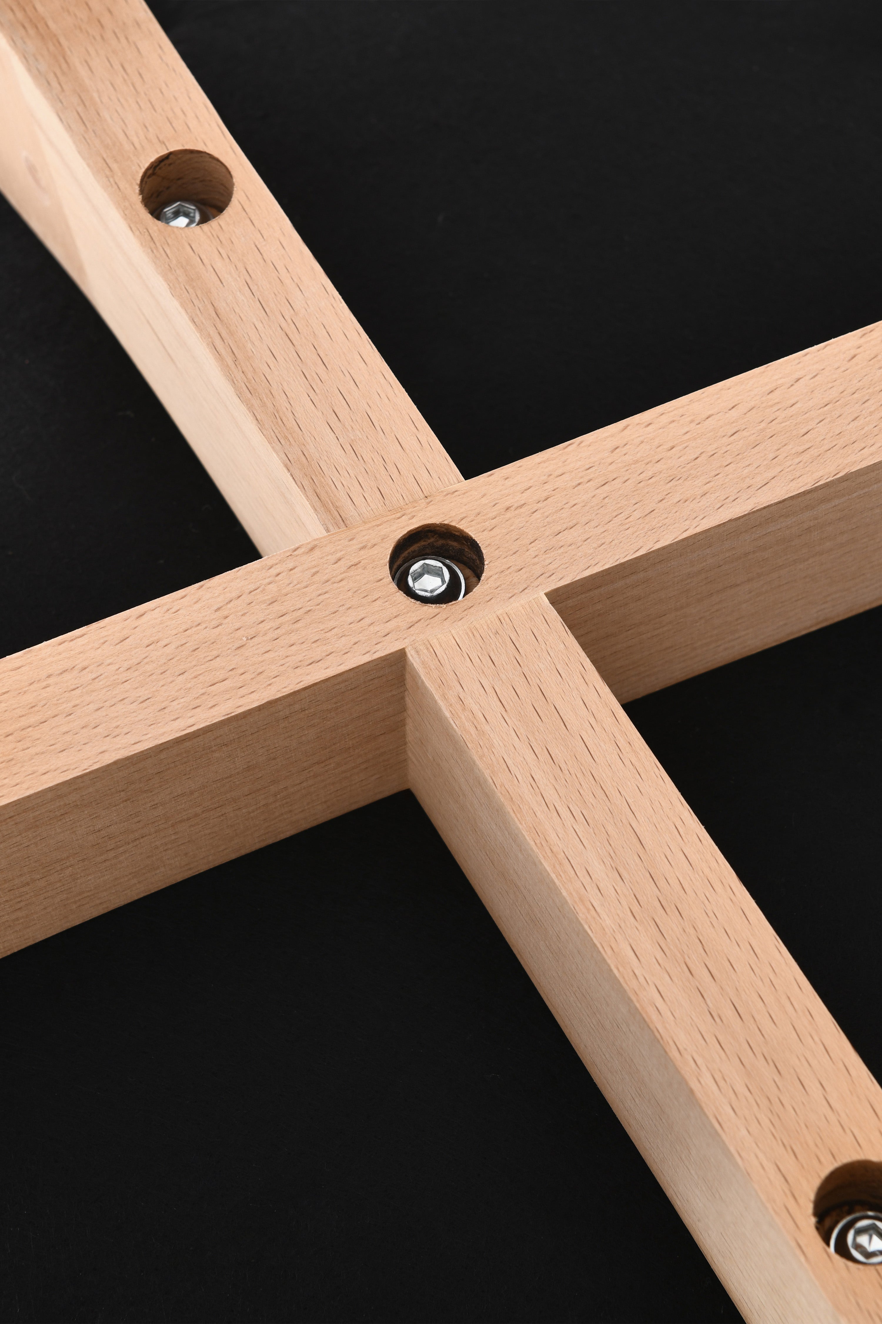 Sedie in tessuto Vera, Set da 2, Beige con gambe in legno - Immagine dettaglio 15