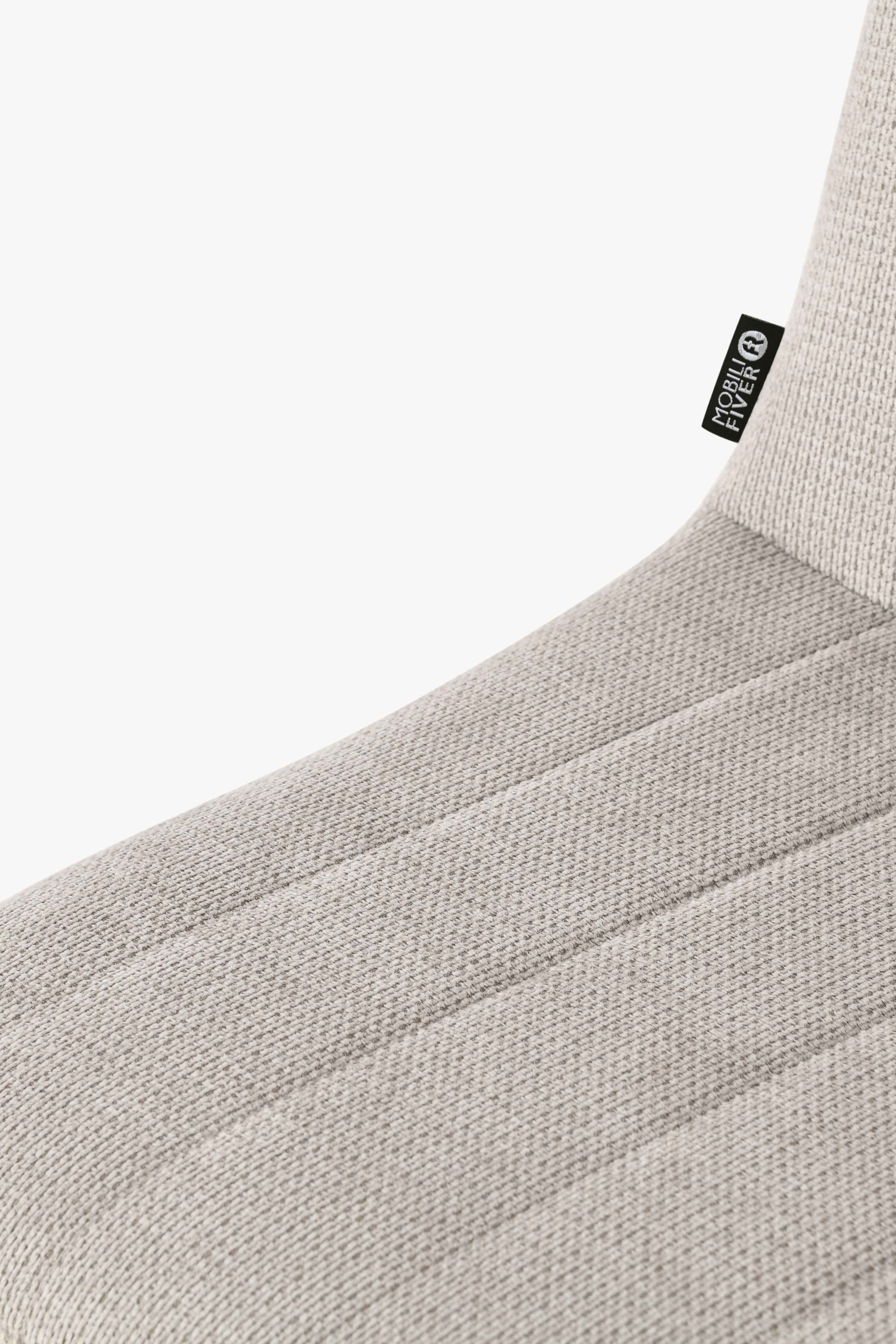 Sedie in tessuto Vera, Set da 2, Beige con gambe in legno - Immagine dettaglio 7
