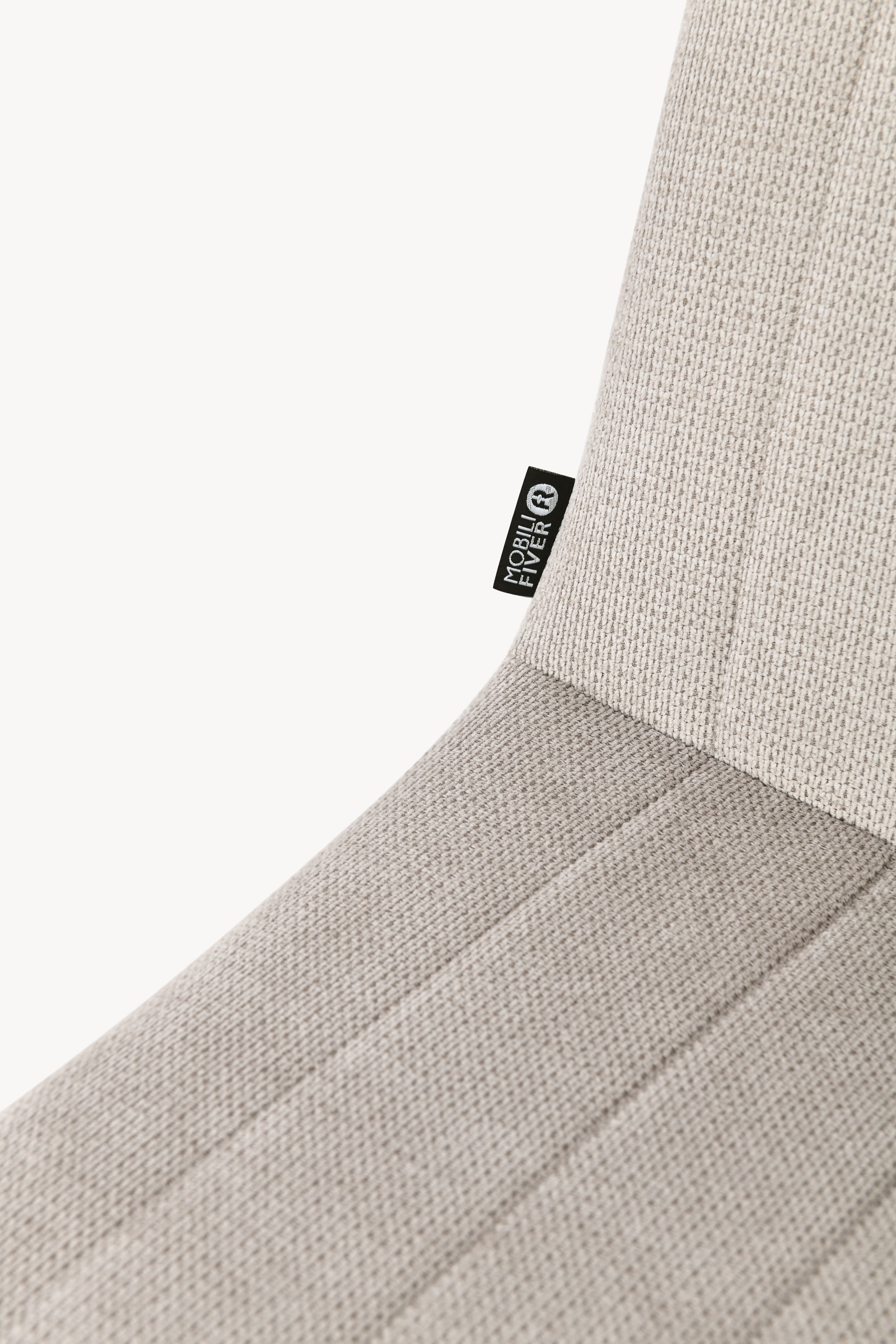 Sedie in tessuto Vera, Set da 2, Beige con gambe in legno - Immagine dettaglio 8