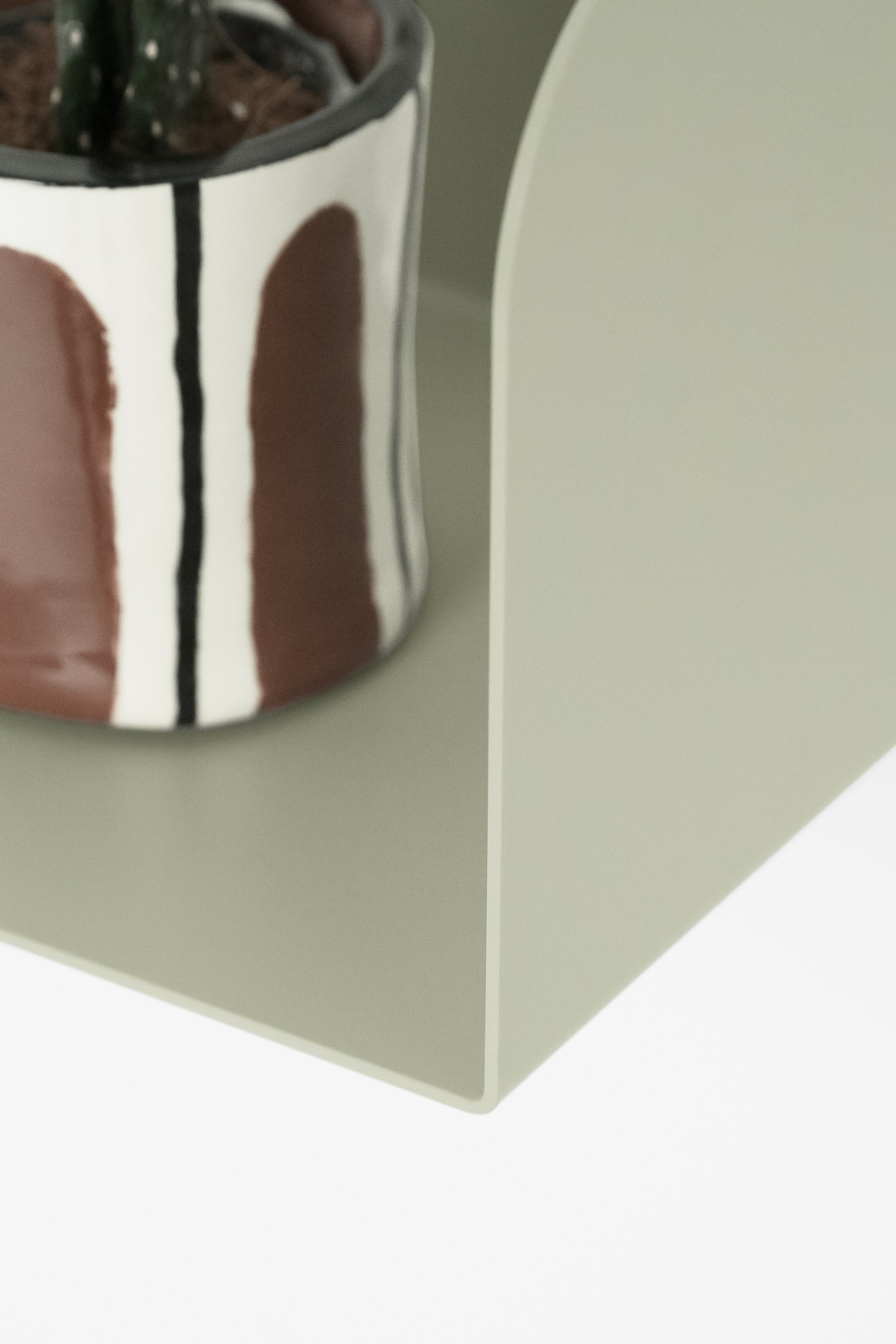 Mensola in metallo Camilla a U, 60x18x15 cm, Beige - Immagine dettaglio 1