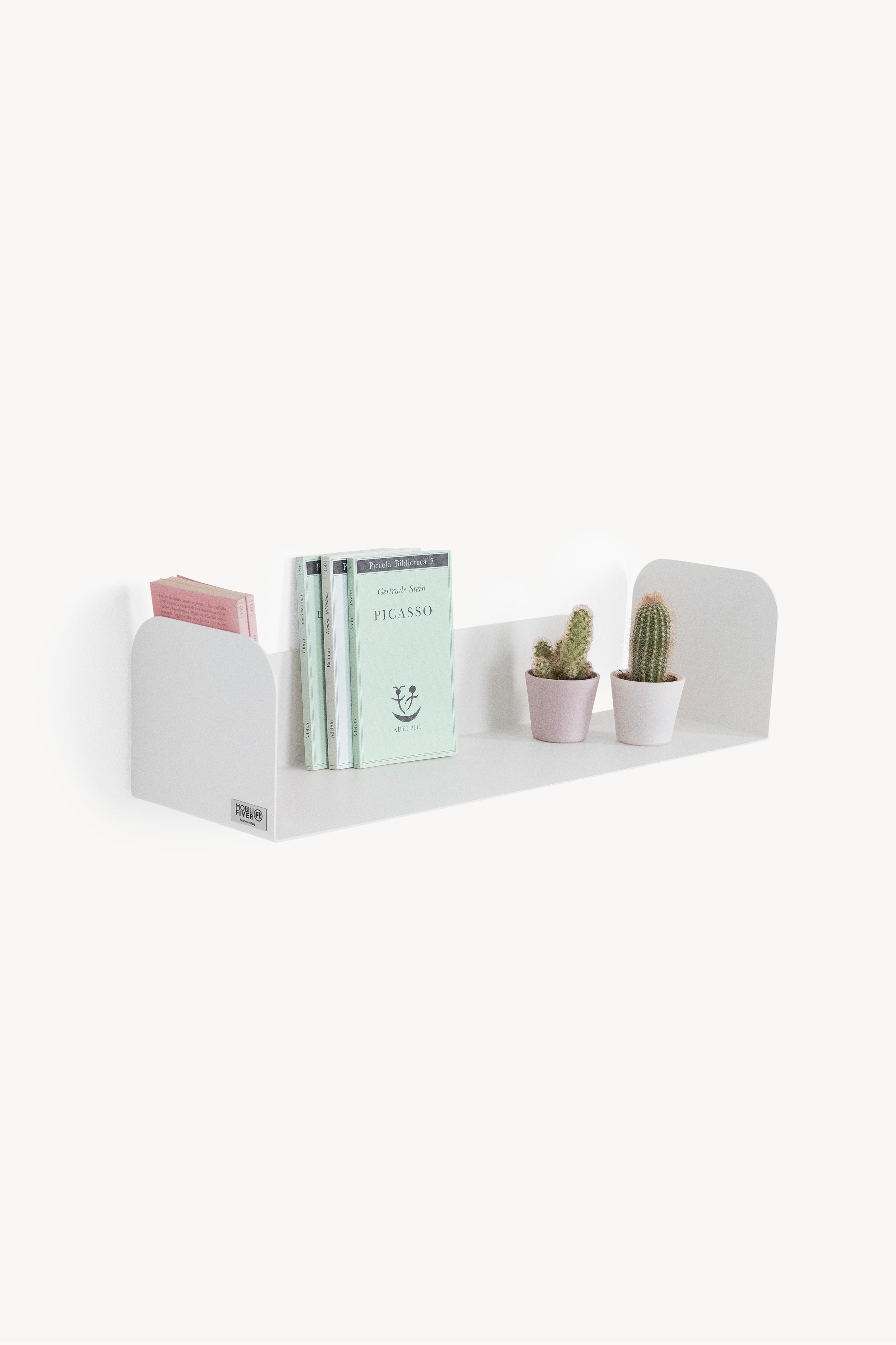 Camilla U-Shaped Metal Shelf, 60x18x15 cm, White