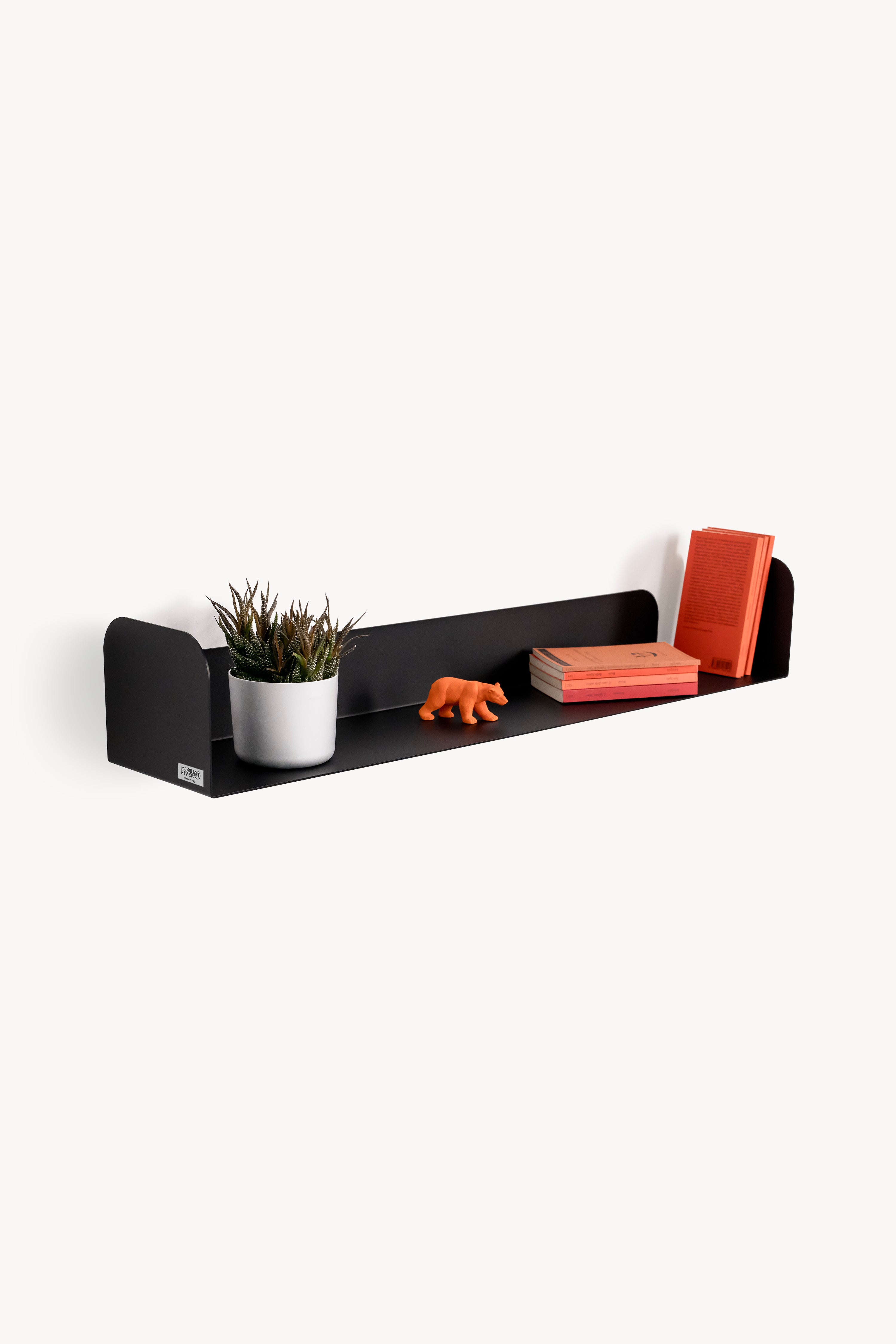 Mensola in metallo Camilla a U, 90x18x15 cm, Nero - Immagine principale