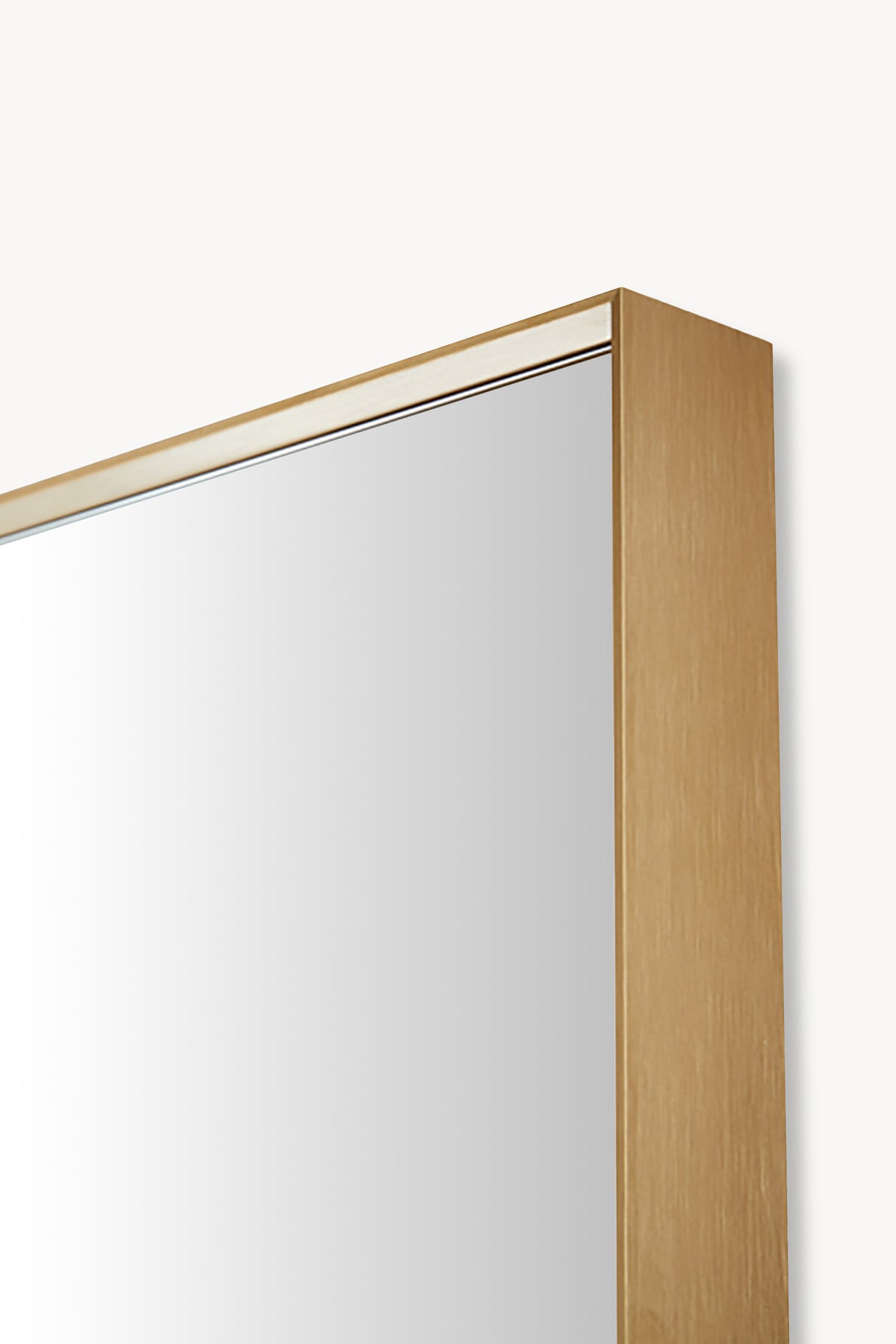 Espejo rectangular Agata, 160x60 cm, marco de aluminio dorado