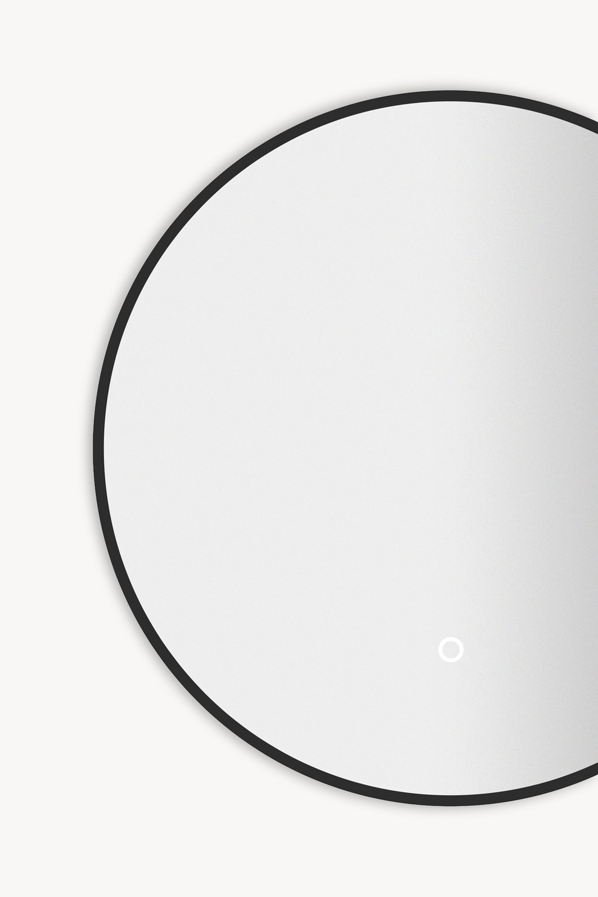 Miroir rond LED Alice, Ø 60 cm, lumière blanc chaud