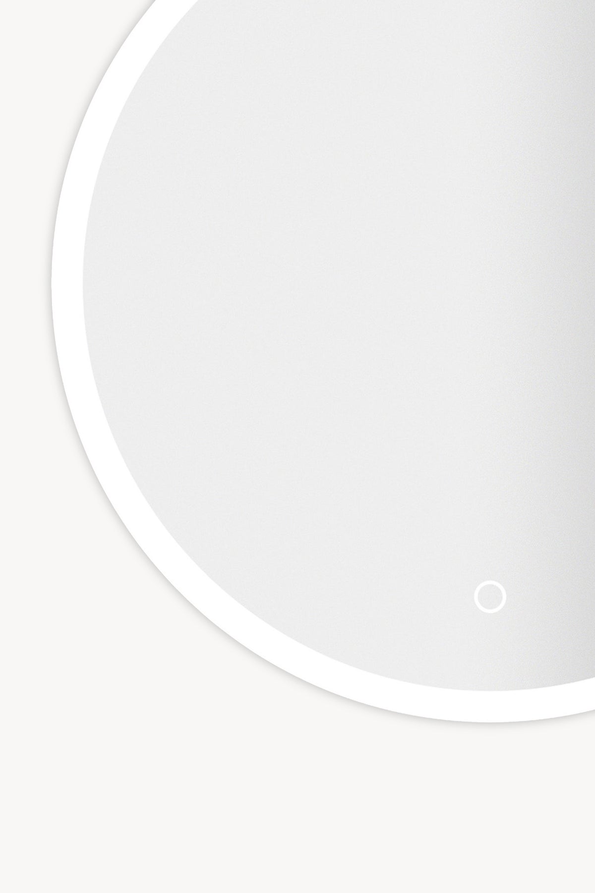 Miroir rond à LED Atena, Ø 80 cm, lumière chaude