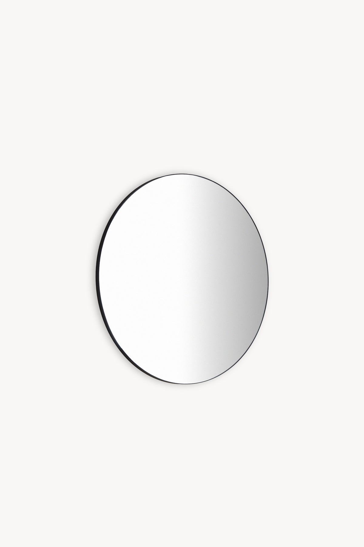 Miroir rond Carlotta, Ø 60 cm, cadre en acier noir - Image de détail 1