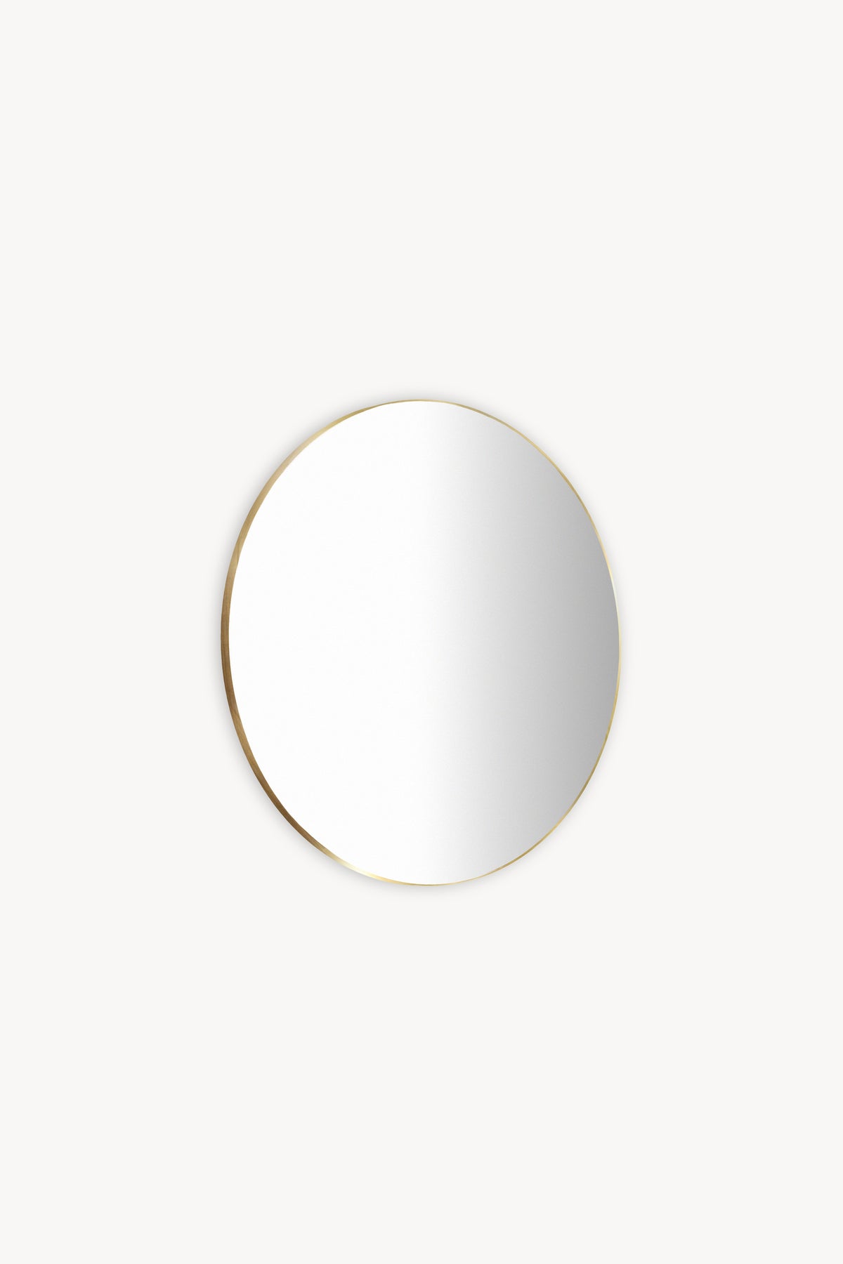 Miroir rond Carlotta, Ø 60 cm, cadre en acier couleur laiton - Image de détail 1