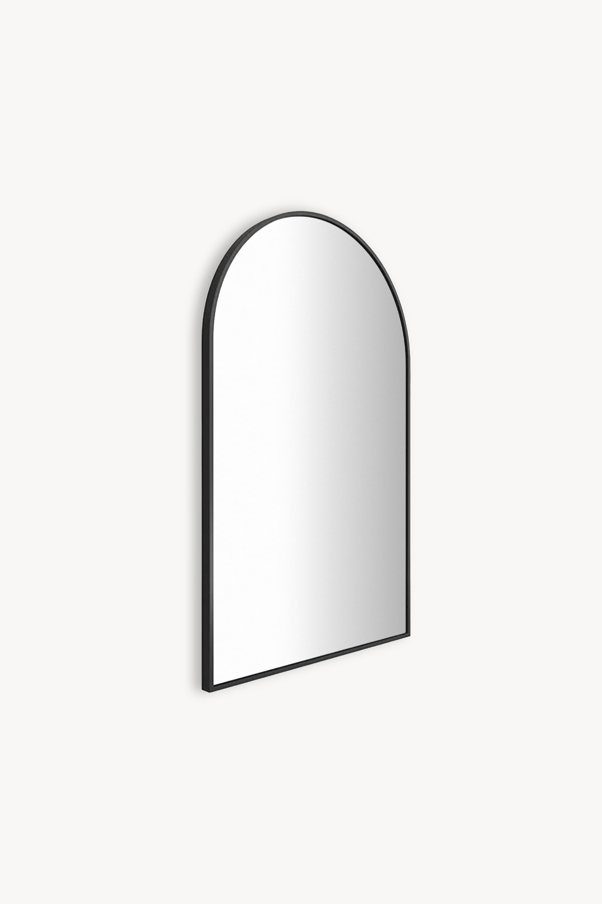 Espejo de arco Camilla, 60x90 cm, marco de metal negro