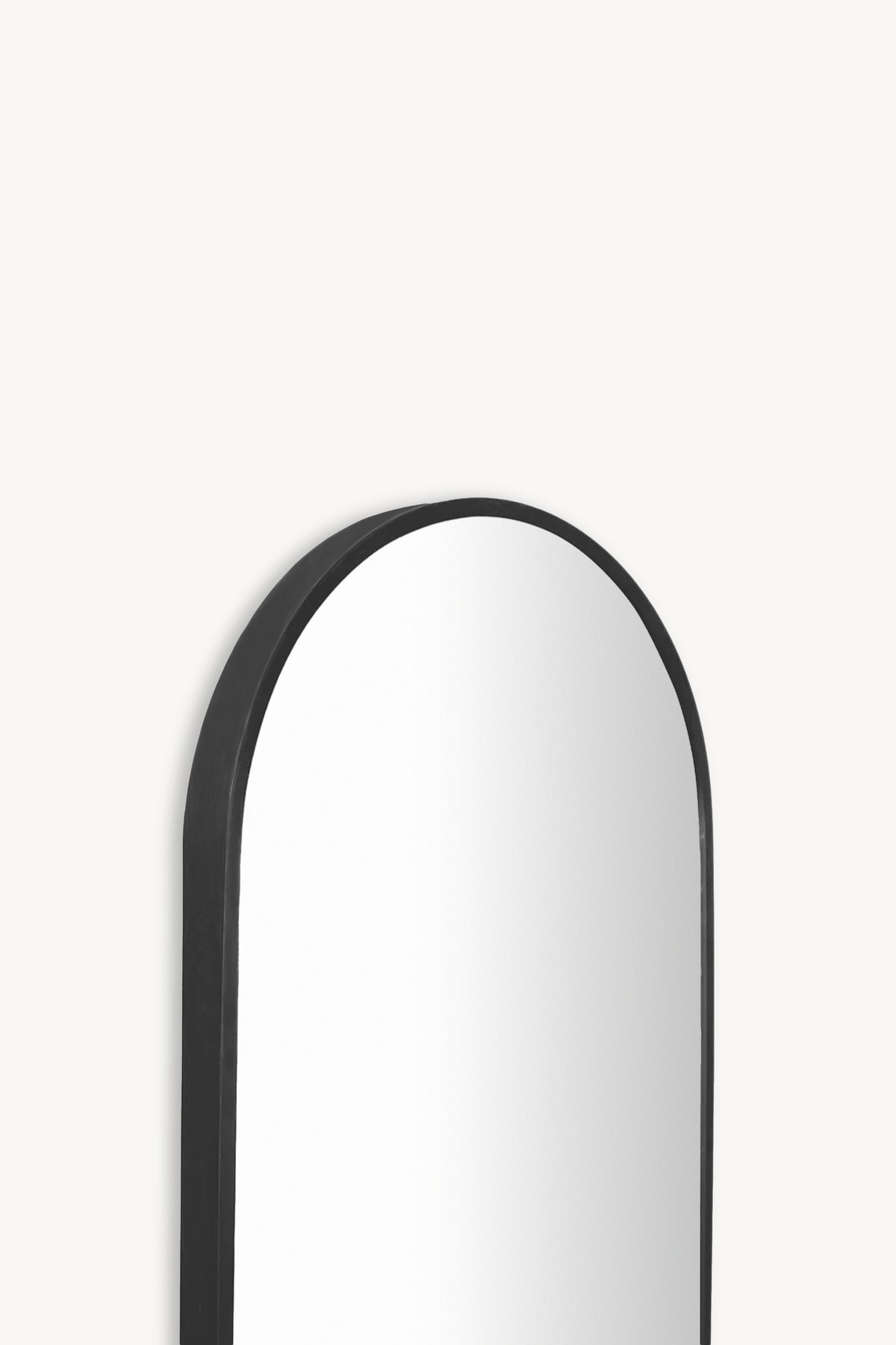 Specchiera ovale Camilla, 150x40 cm, cornice in metallo nero - gallery 3