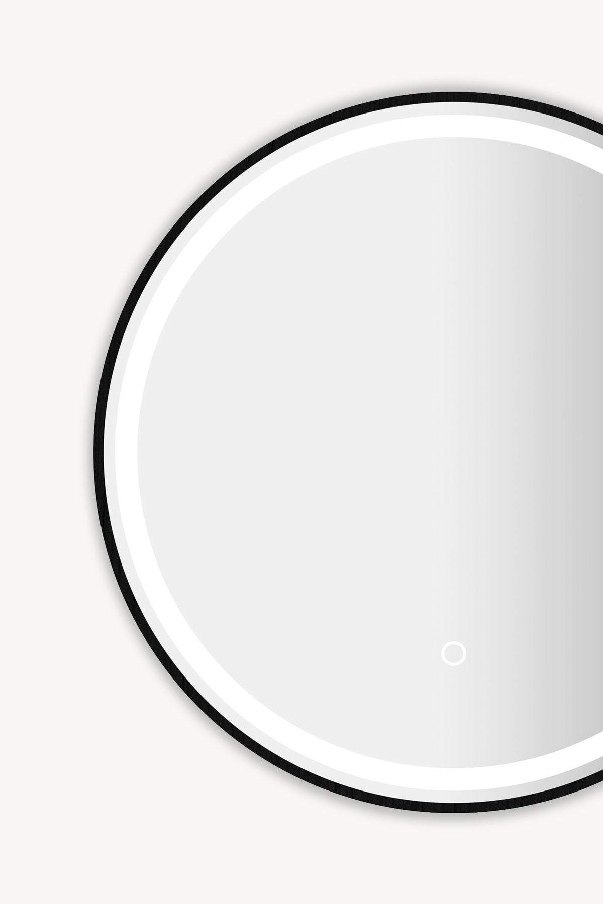 Miroir rond à LED Luna, Ø 60 cm, lumière blanc chaud - Image de détail 1
