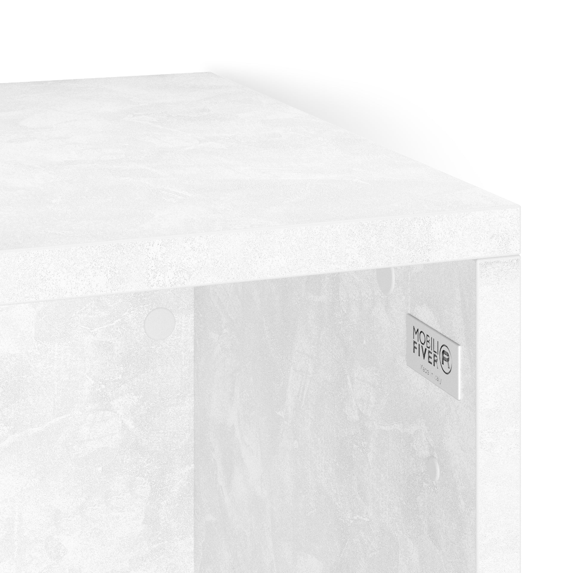 Wandkast X 36 cement wit