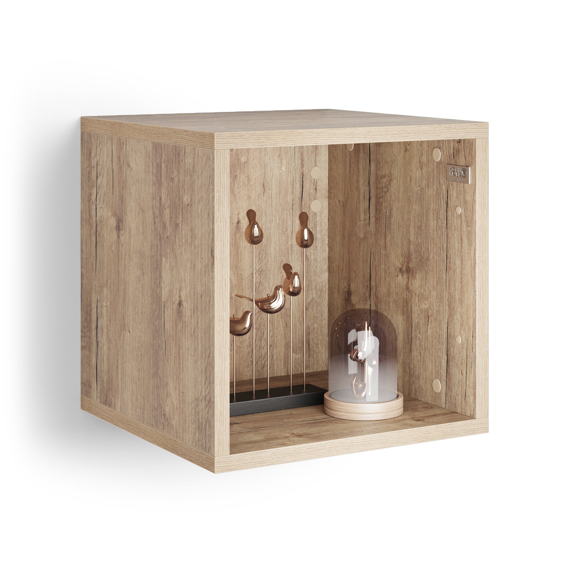 Wandkast X 36 eiken