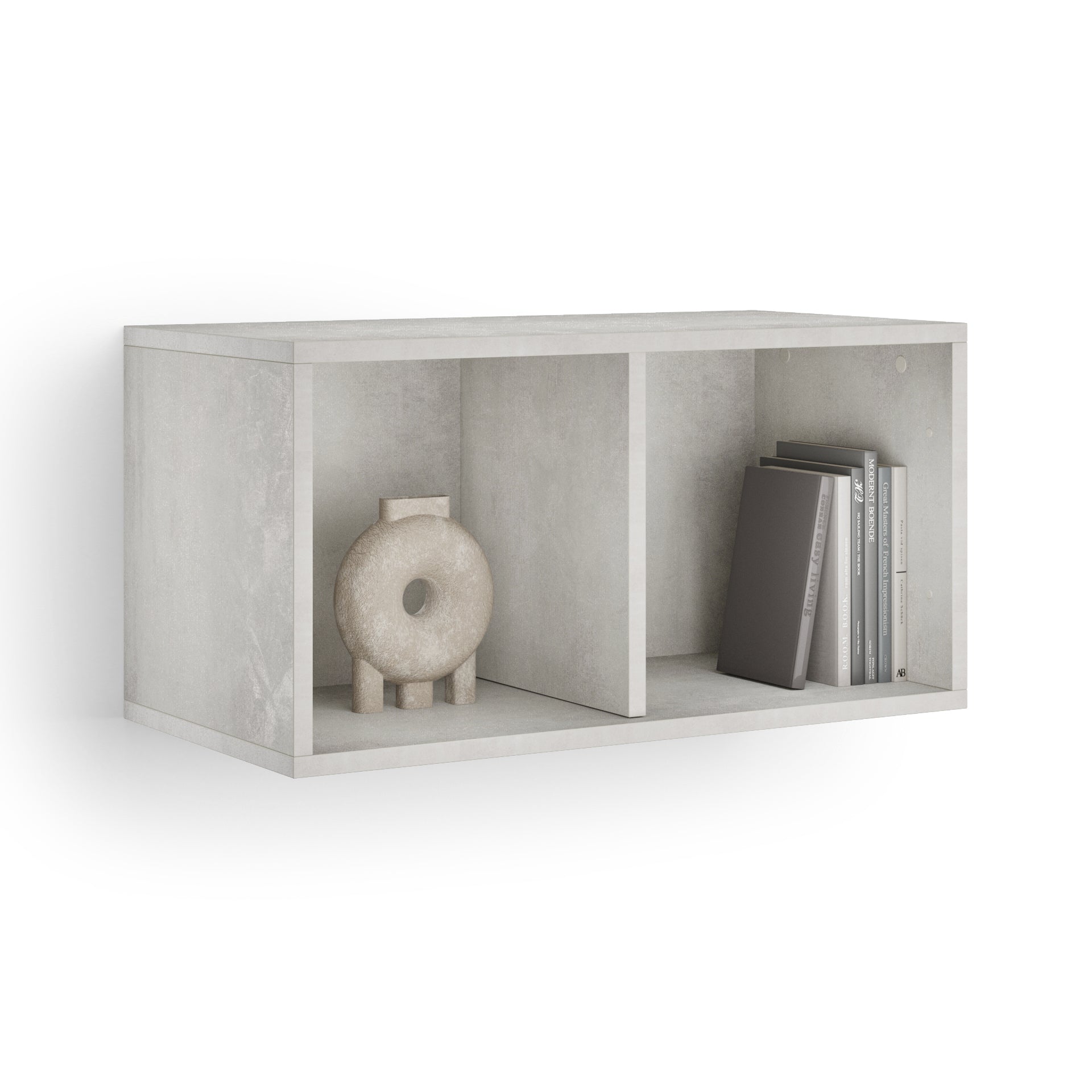 Wandkast X 70 grijs beton