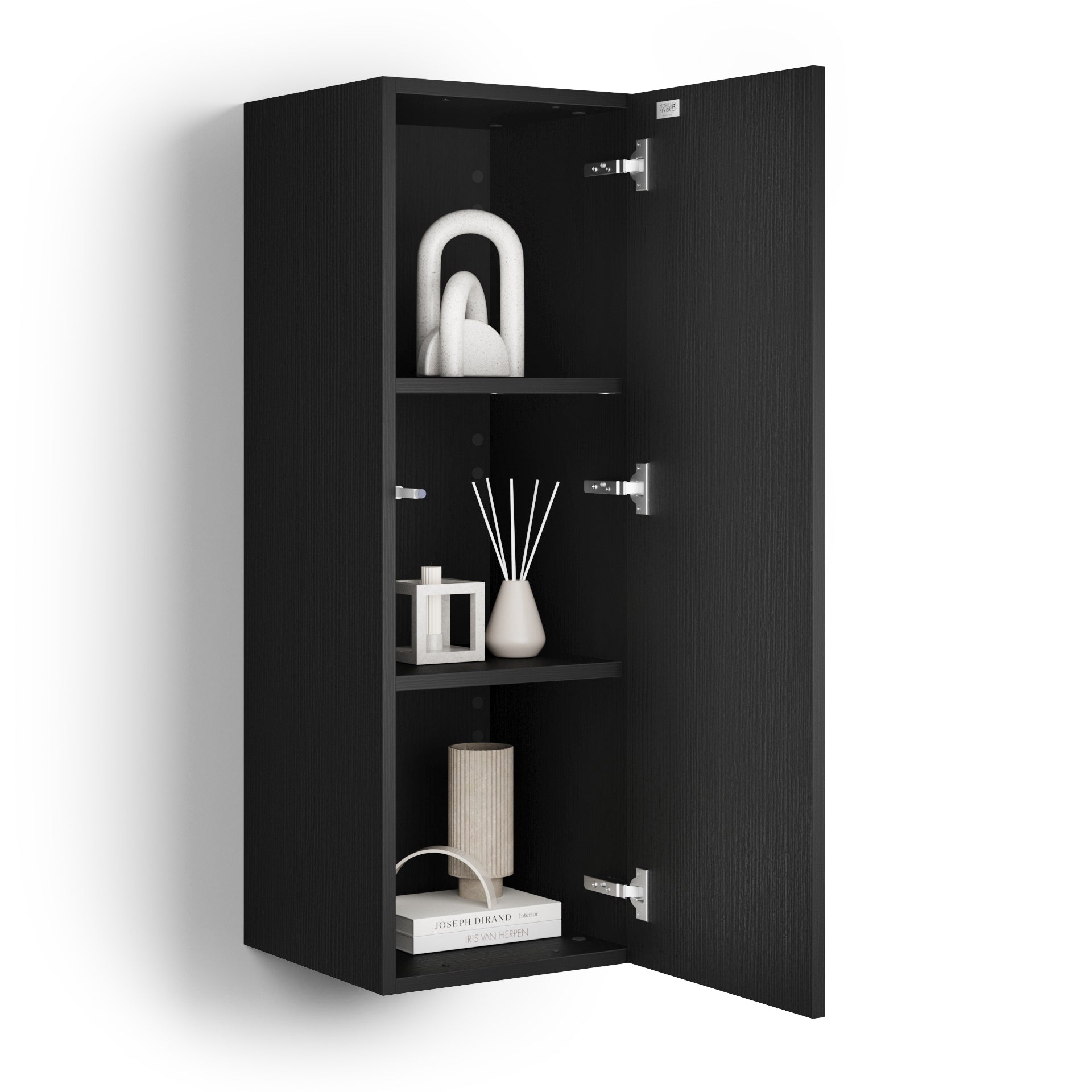 Wandkast easy 104 met neergaande klepdeur zwart essen - Detail image 3