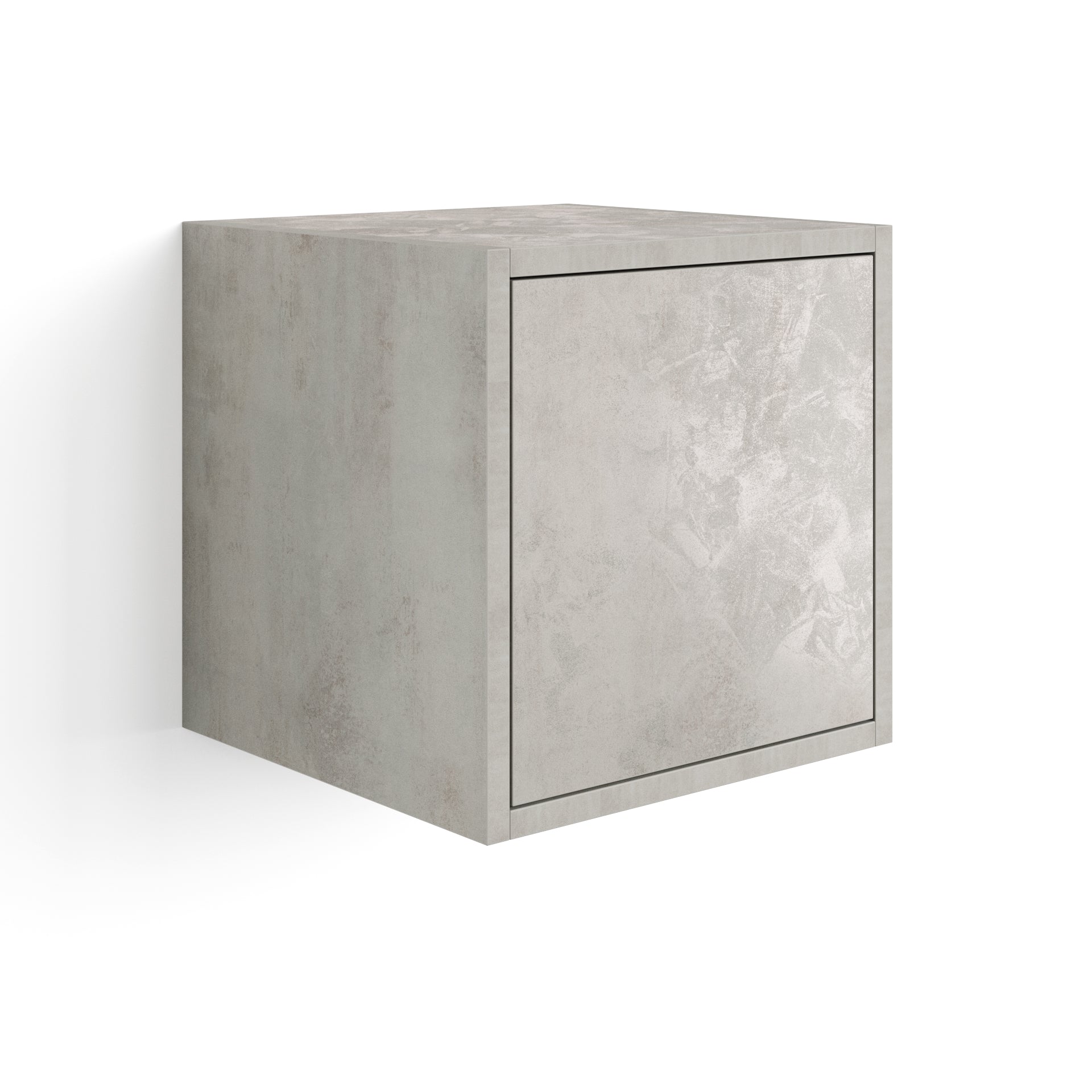 Wandkast Iacopo 36 met deuren met scharnieren grijs beton