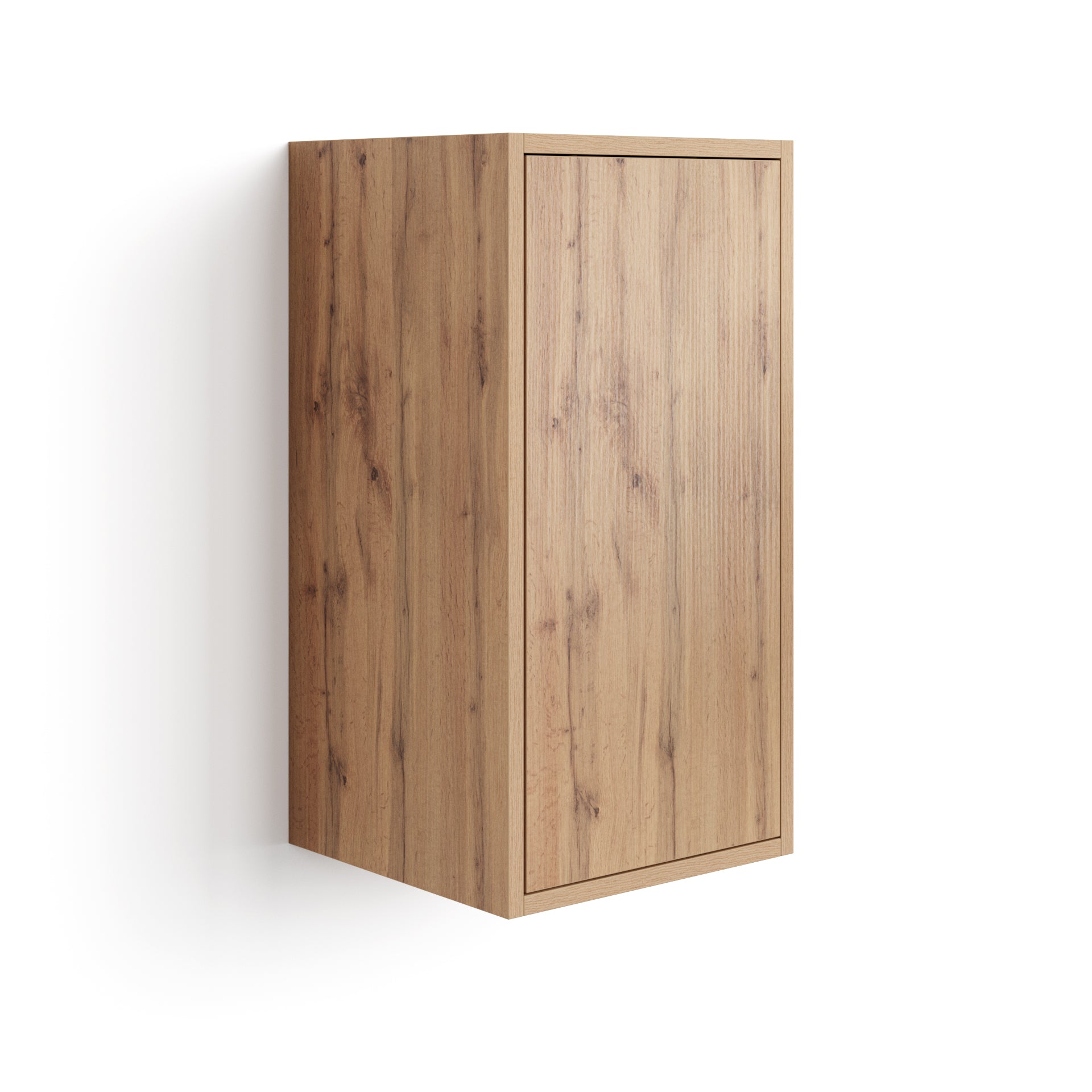 Iacopo Wall Unit 70 with Vertical Door, Rustic Oak