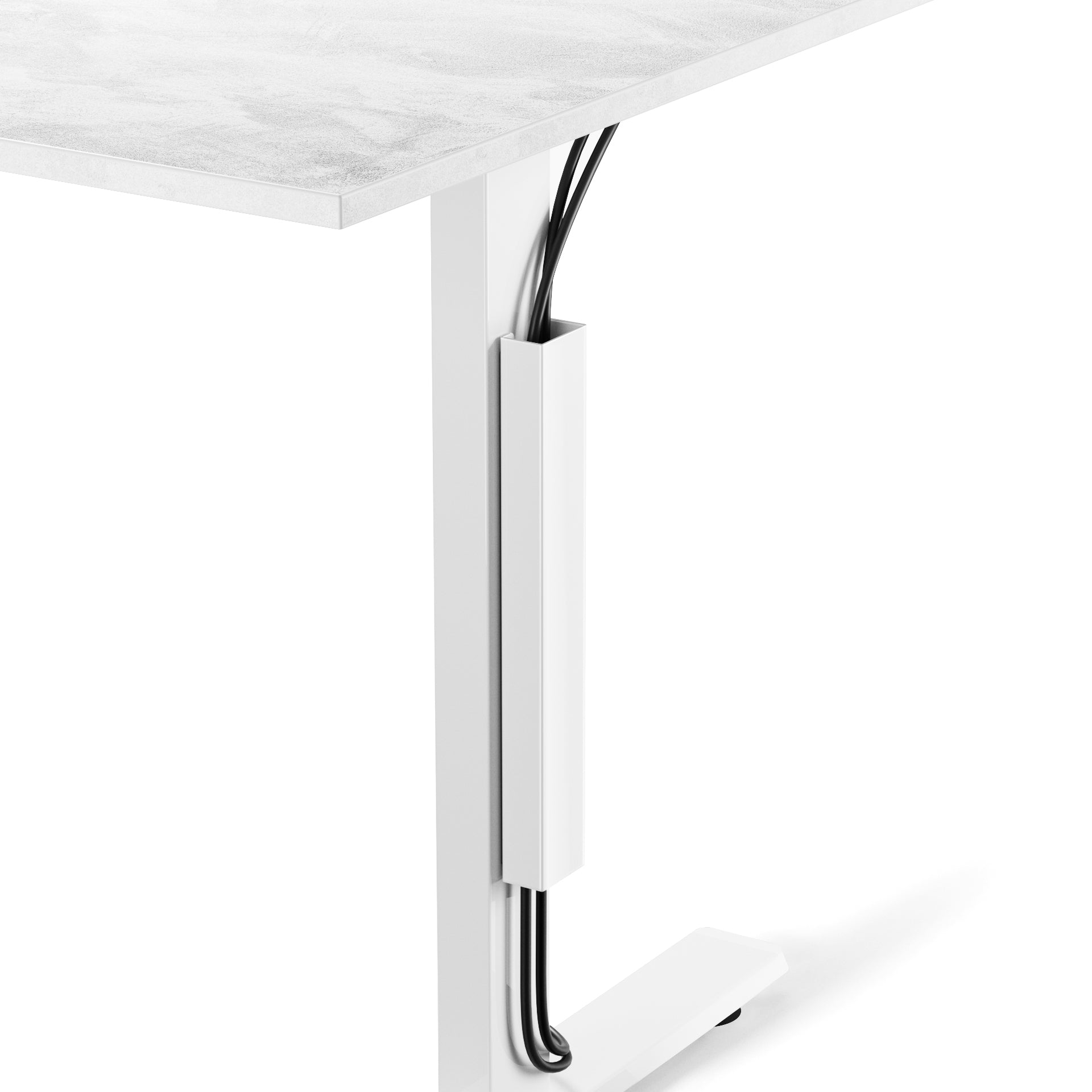 Desk cable trunking Clara, White - Main image