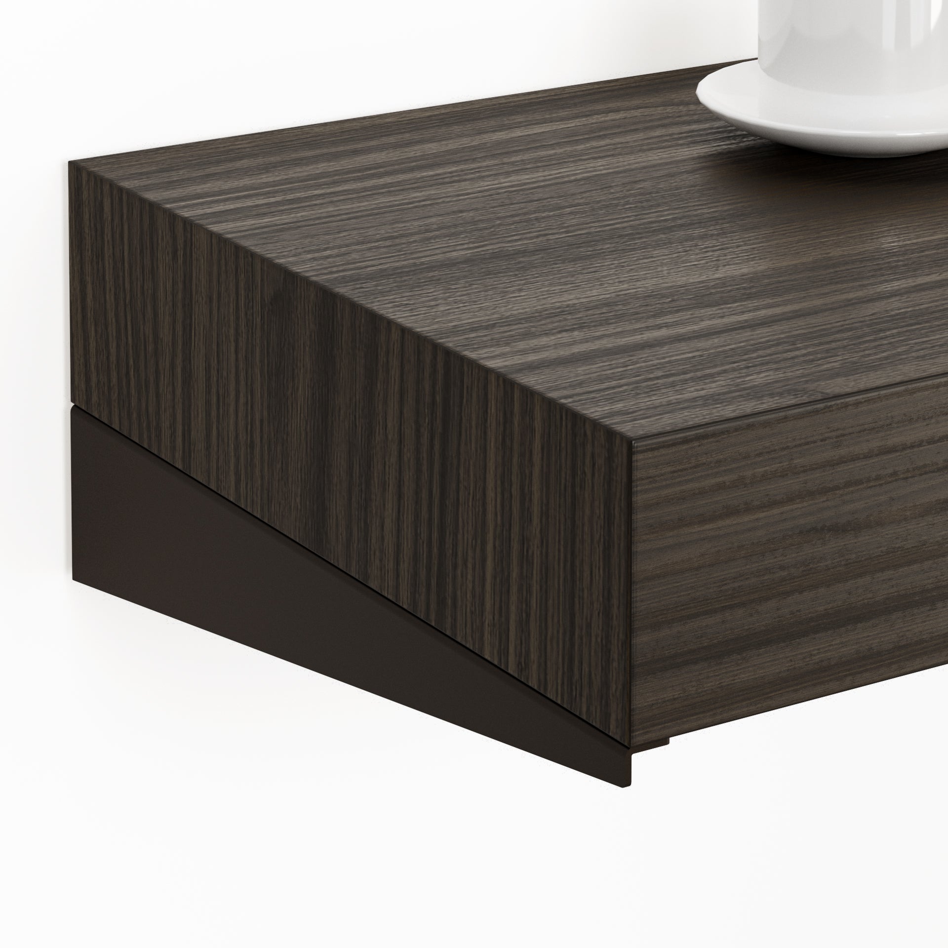 Porta Tv sospeso Evolution 180x40, Noce Scuro - Immagine dettaglio 2