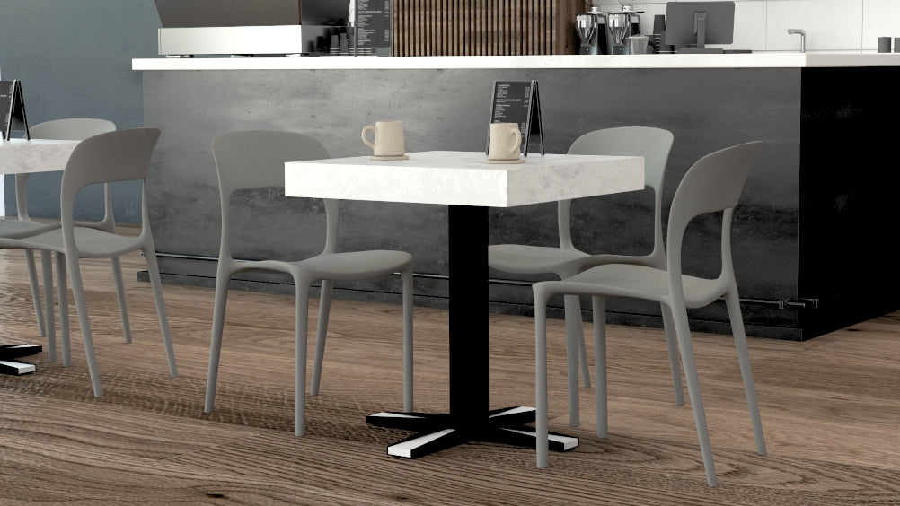 Mesa de Bar First, Cemento Blanco - Set image 3