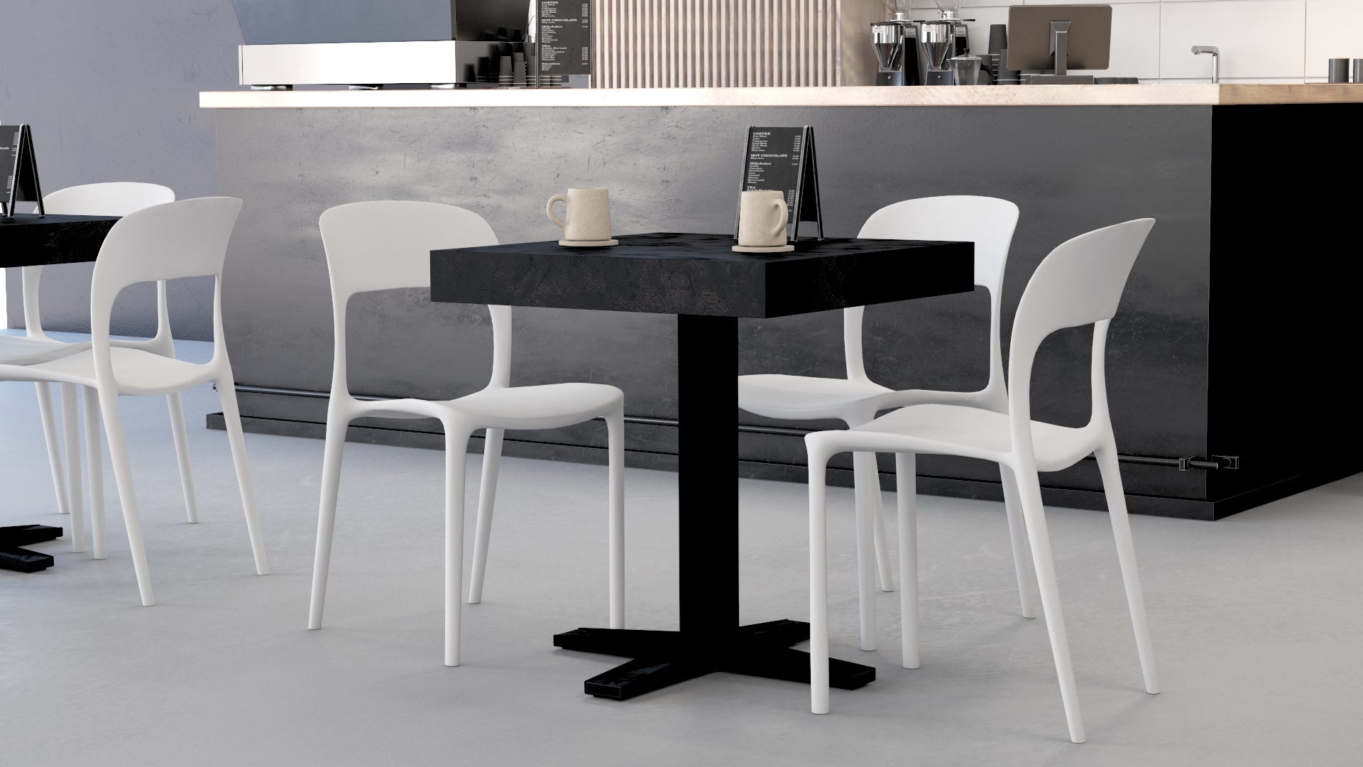Mesa de Bar First, Cemento Negro - Set image 2