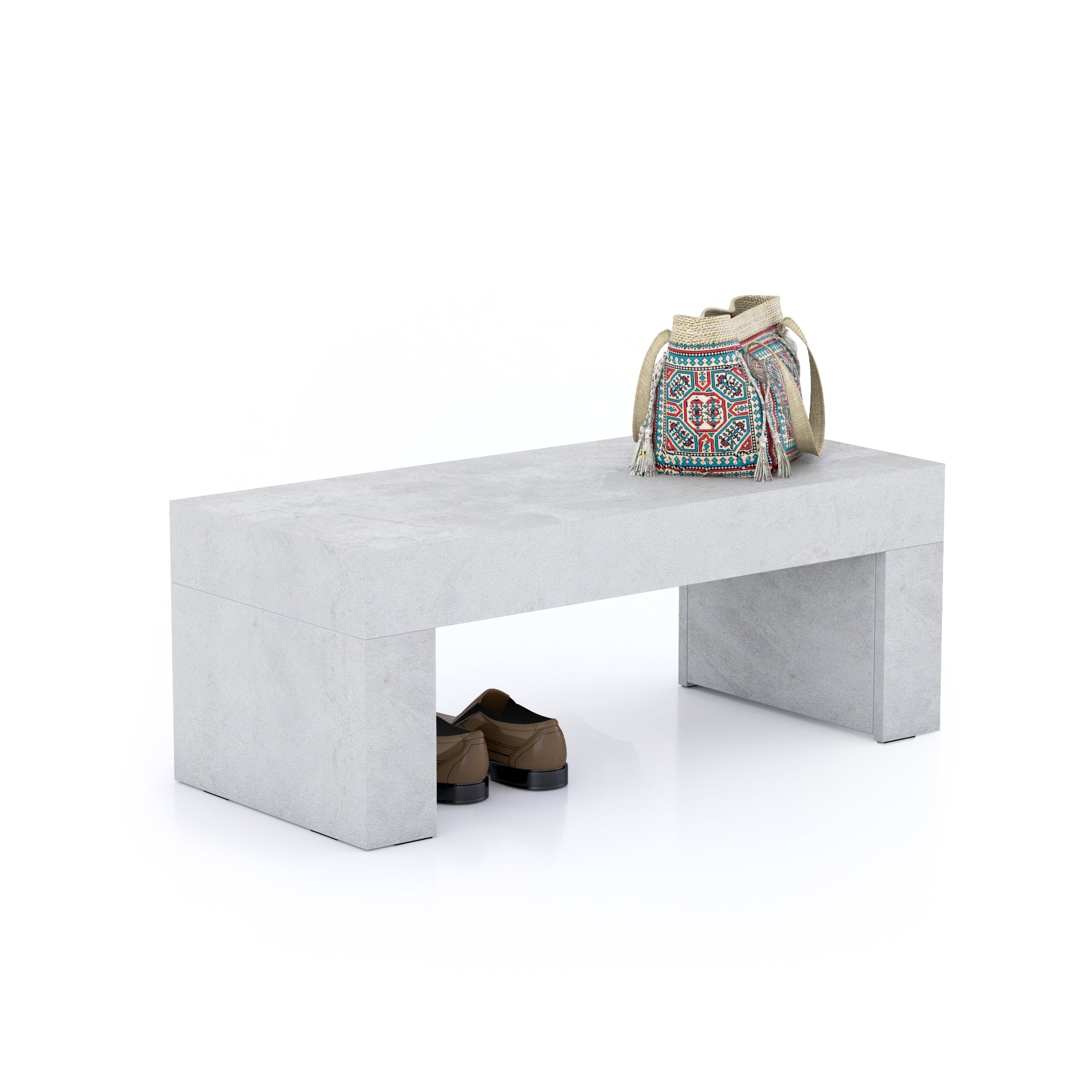 Evolution Bench, Concrete Effect, Grey