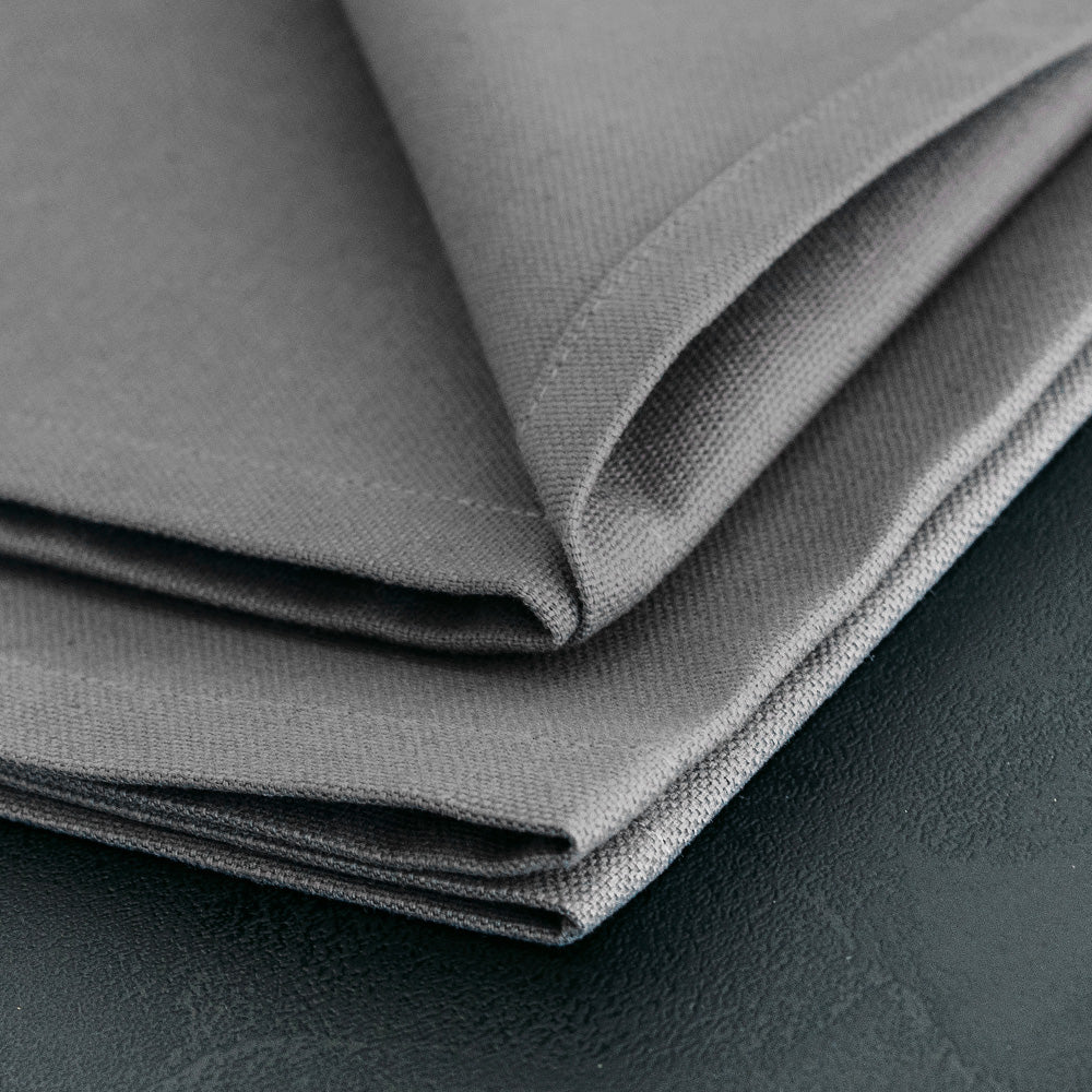Runner da Tavola Gioele in cotone 45x260, Grigio scuro - Immagine dettaglio 1