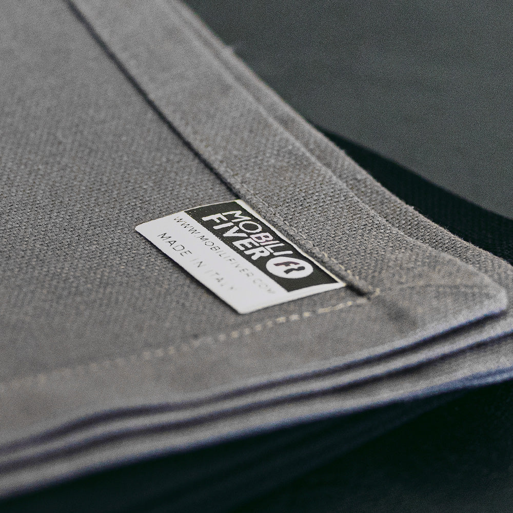 Runner da Tavola Gioele in cotone 45x260, Grigio scuro - Immagine dettaglio 2