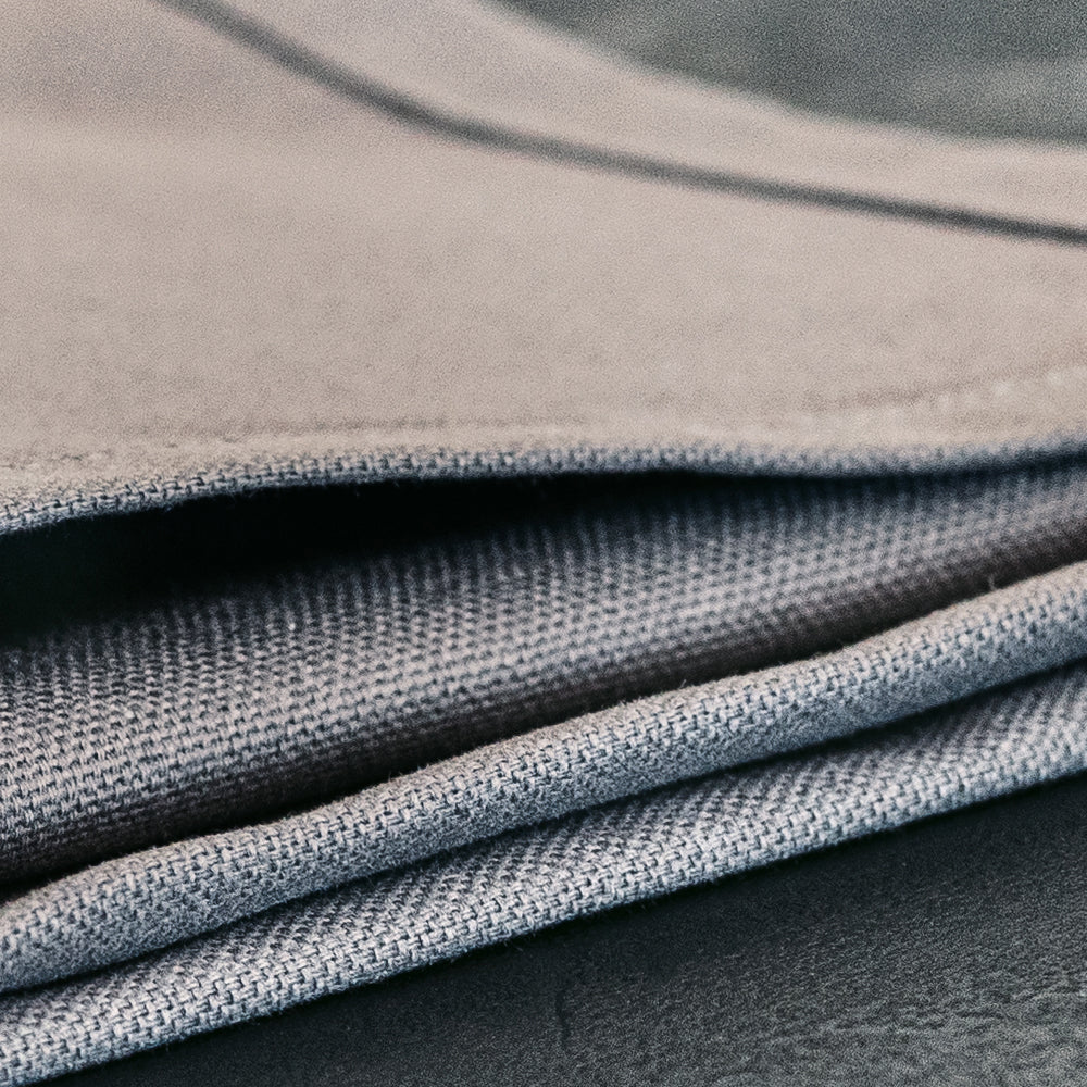 Camino de algodón Gioele 45x280, Gris oscuro - Detail image 2