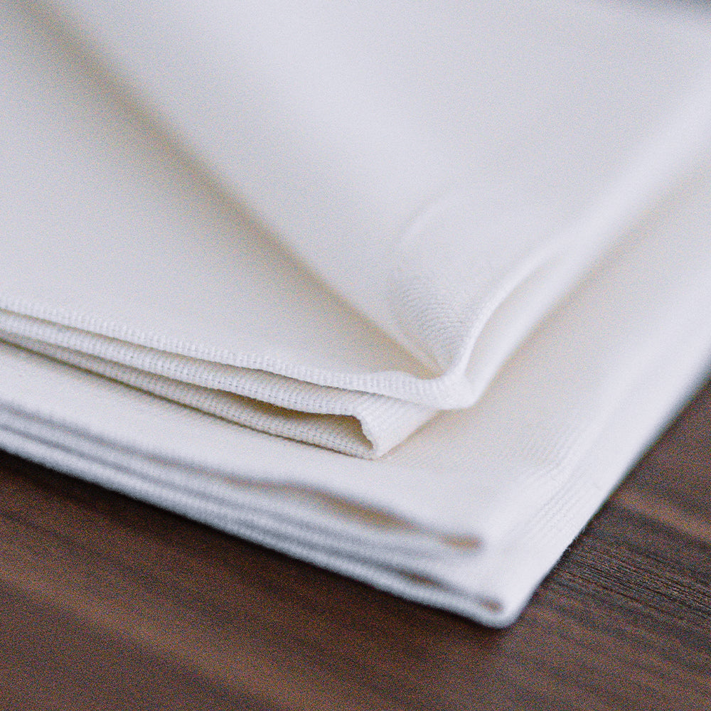 Gioele Cotton placemats 13.77 x 19.68 in, Pack of 2, White - Detail image 4