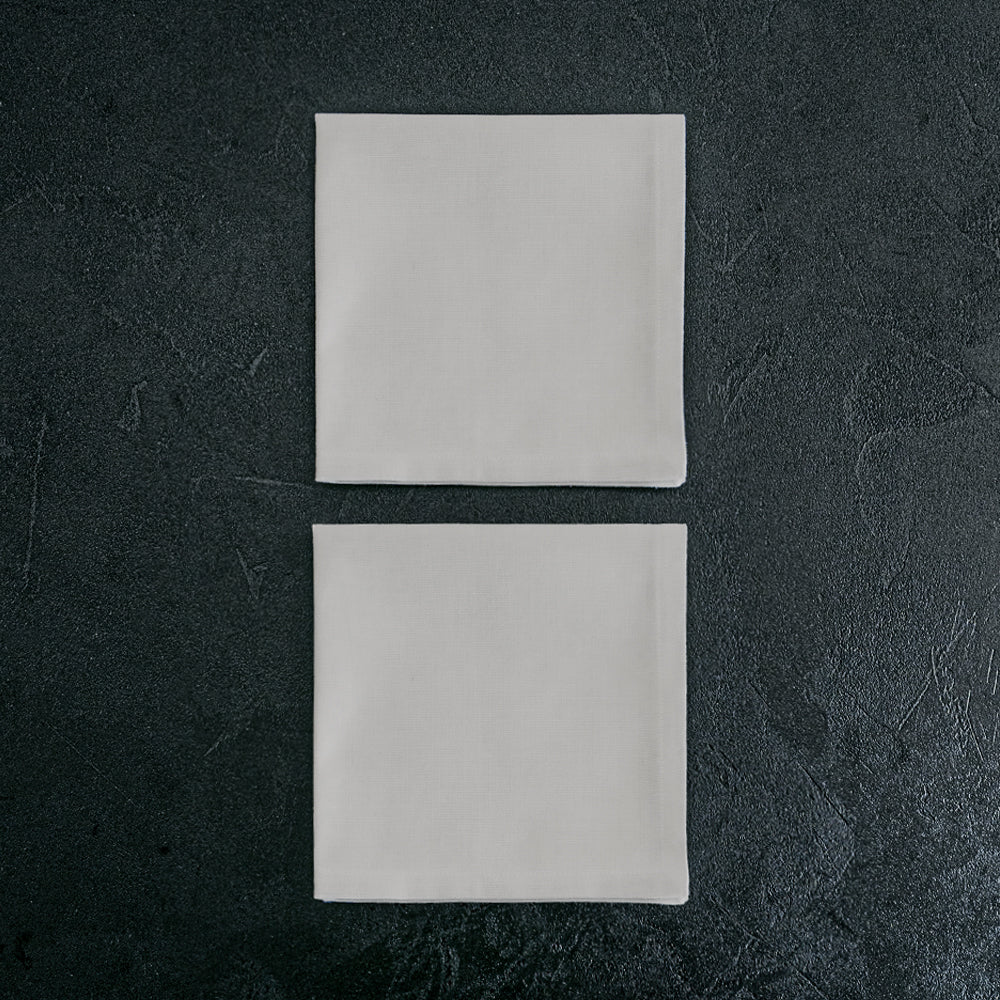 Tovaglioli Gioele in cotone 35x35, Set da 2, Grigio chiaro