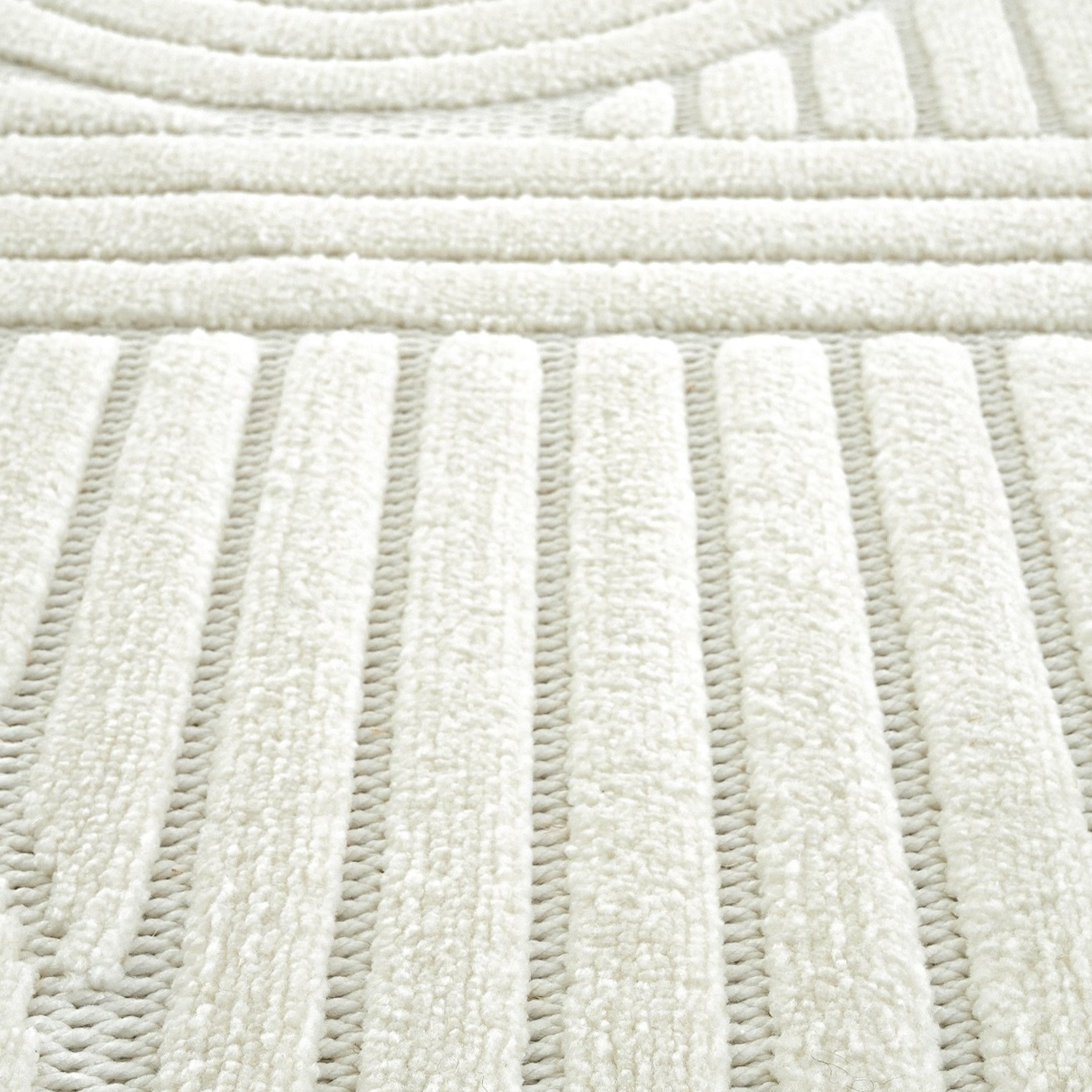 Teppich rechteckig Pietro 200x290 cm, Creme mit kreisförmigem geometrischem Muster - Detail image 3